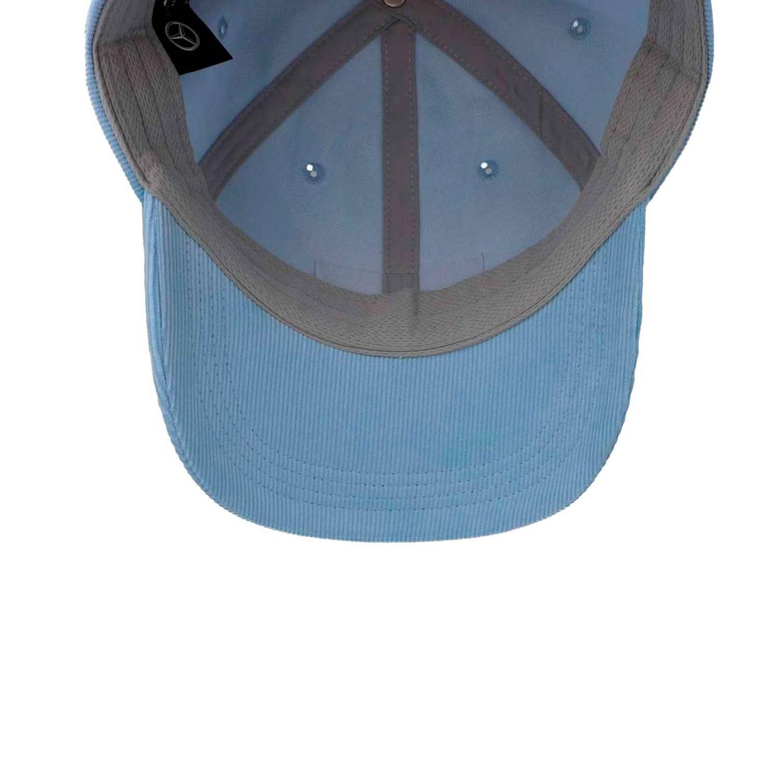 Gorra Mercedes Mapf1 Fw Retro Cord Azul Cielo Unitalla 