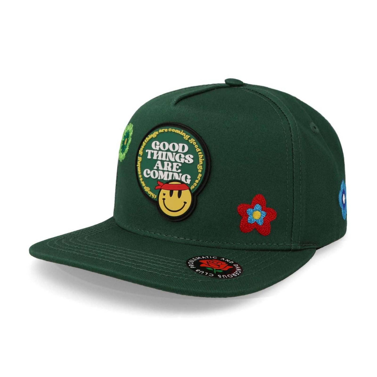 Gorra Problematic Chiquete Good Things Snap Verde Unitalla 