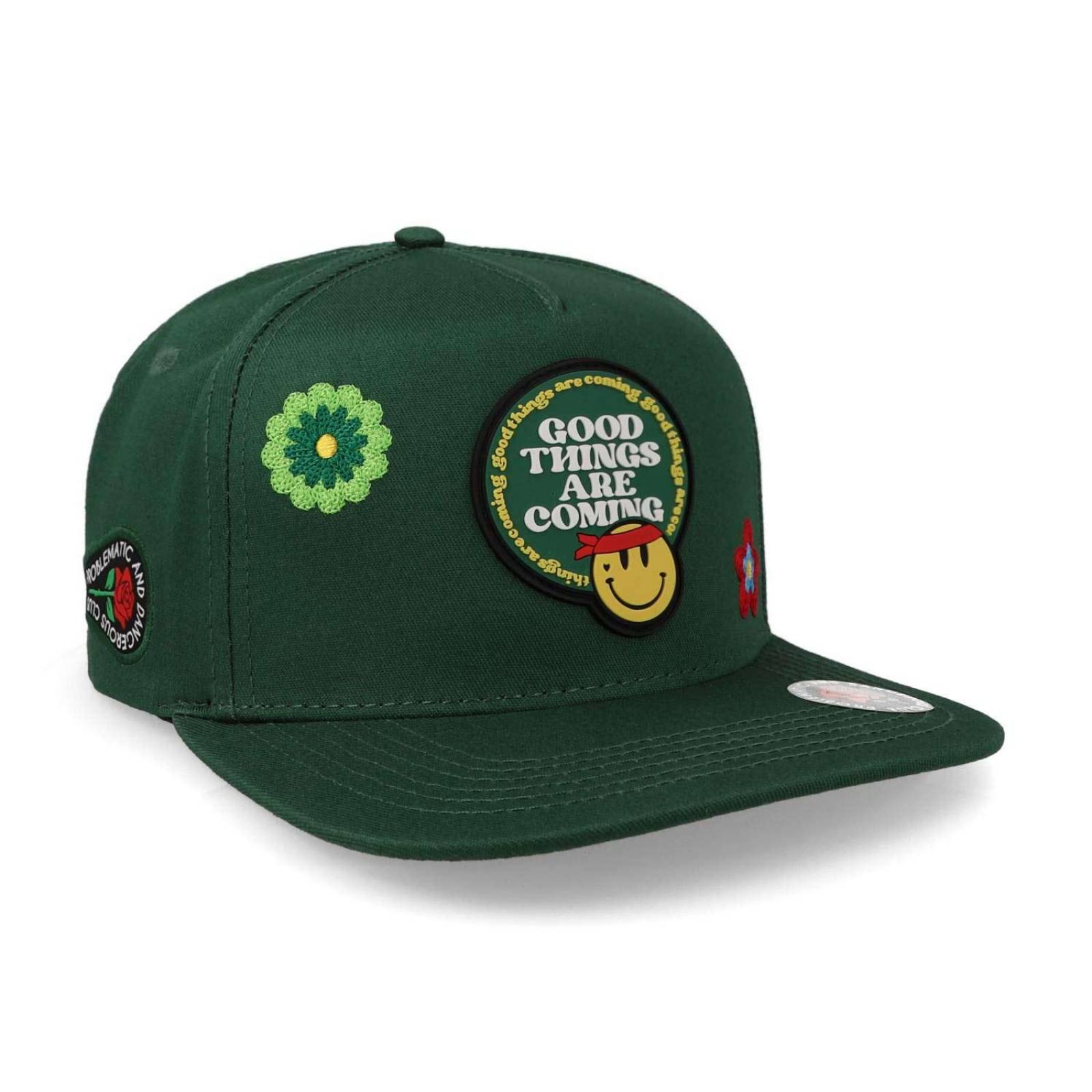 Gorra Problematic Chiquete Good Things Snap Verde Unitalla 