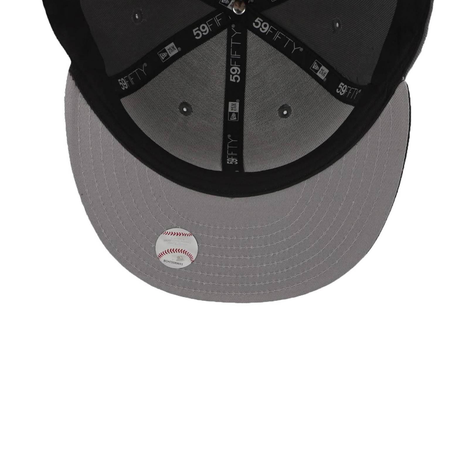 Gorra New Era MLB 59 Fifty Basic White Sox Gris Oscuro Cerrada 