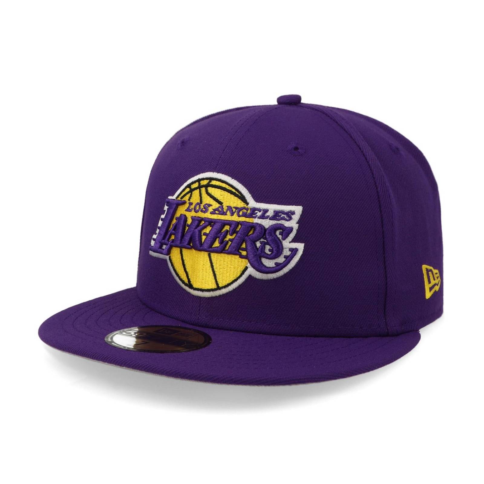 Gorra New Era 59 Fifty NBA Lakers Otc Morado Cerrada 