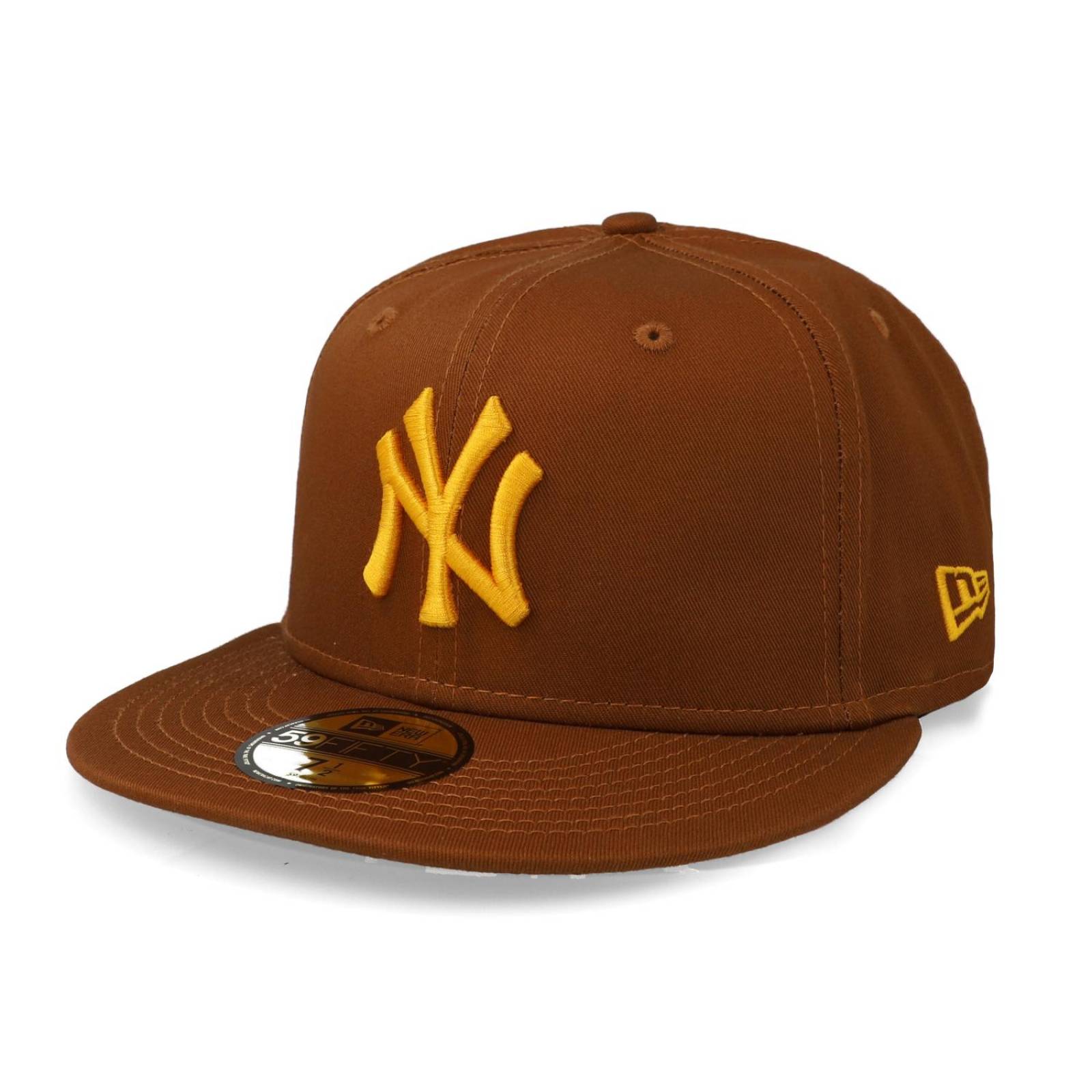 Gorra New Era 59 Fifty MLB League Essential Yankees Marron Cerrada 