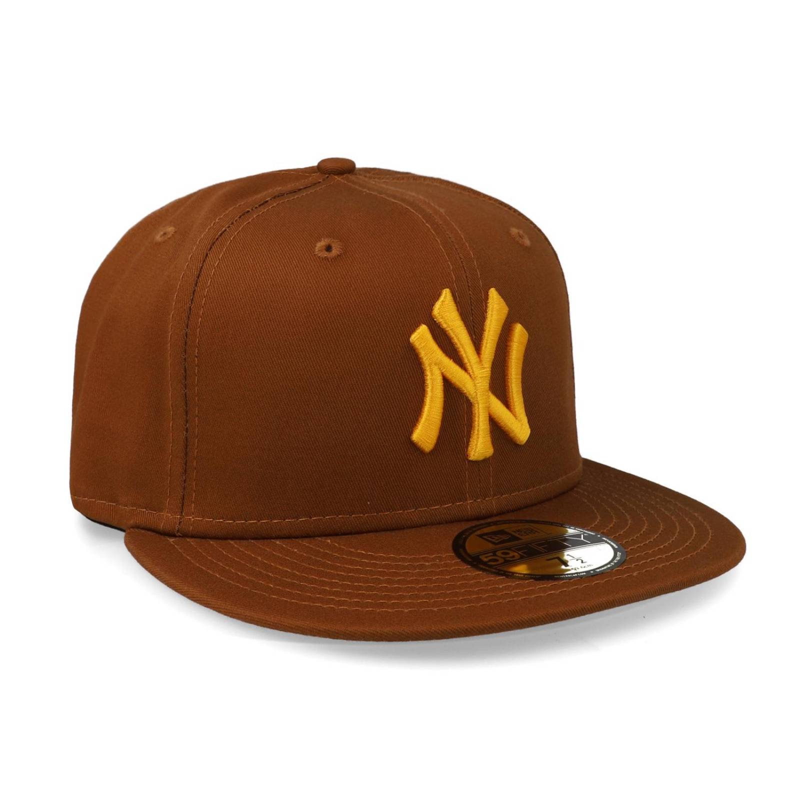 Gorra New Era 59 Fifty MLB League Essential Yankees Marron Cerrada 