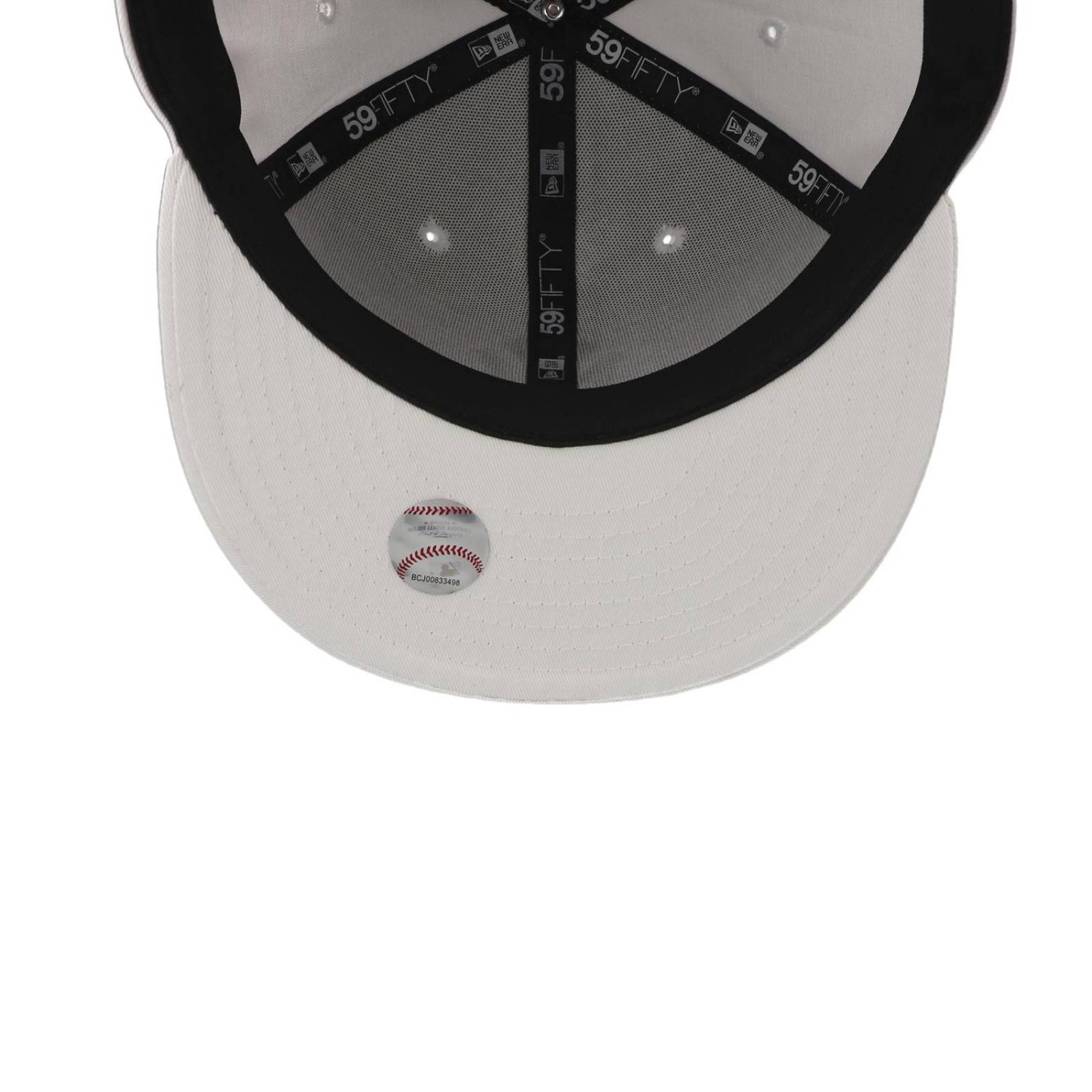 Gorra New Era 59 Fifty MLB Basic Dodgers Blanco Cerrada 