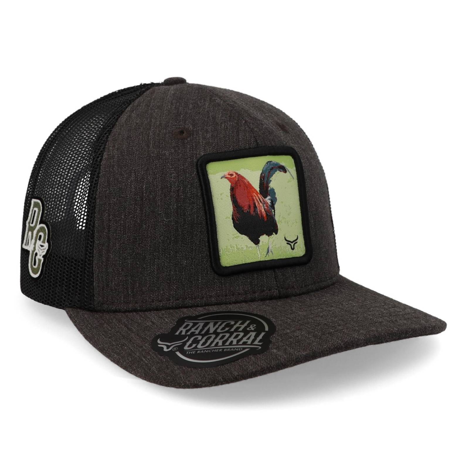 Gorra Ranch & Corral Rooster 12 Rcr12 Gris Oscuro Unitalla 