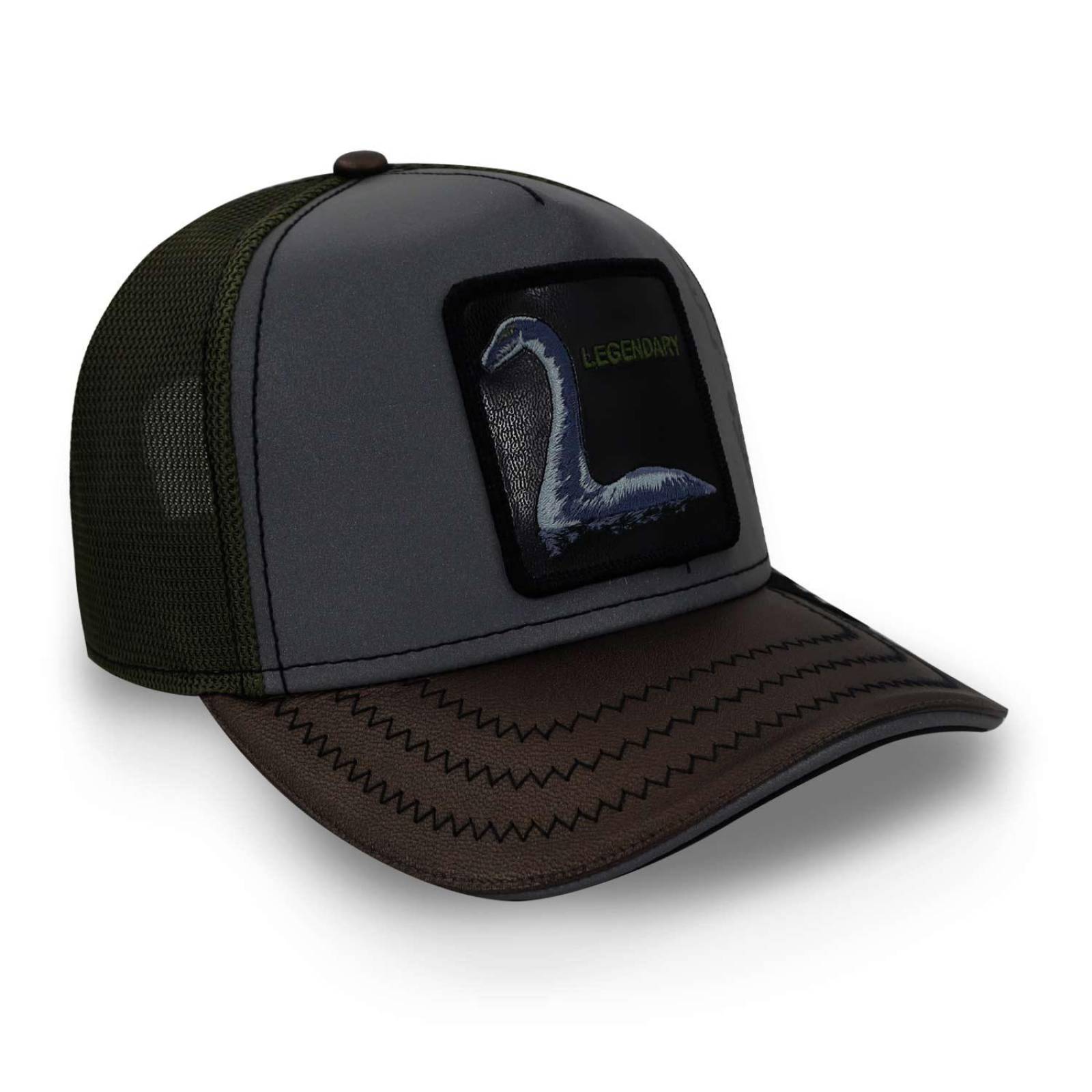 Gorra Goorin Bros 101-0671 Loch Ness Monster Gris Oscuro Unitalla 