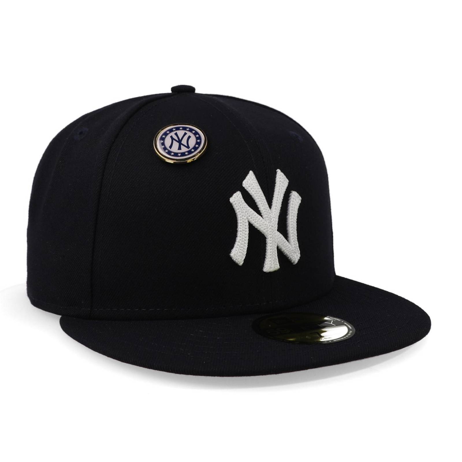 Gorra New Era 59 Fifty M MLB Pin E3 Yankees Negro Cerrada. 