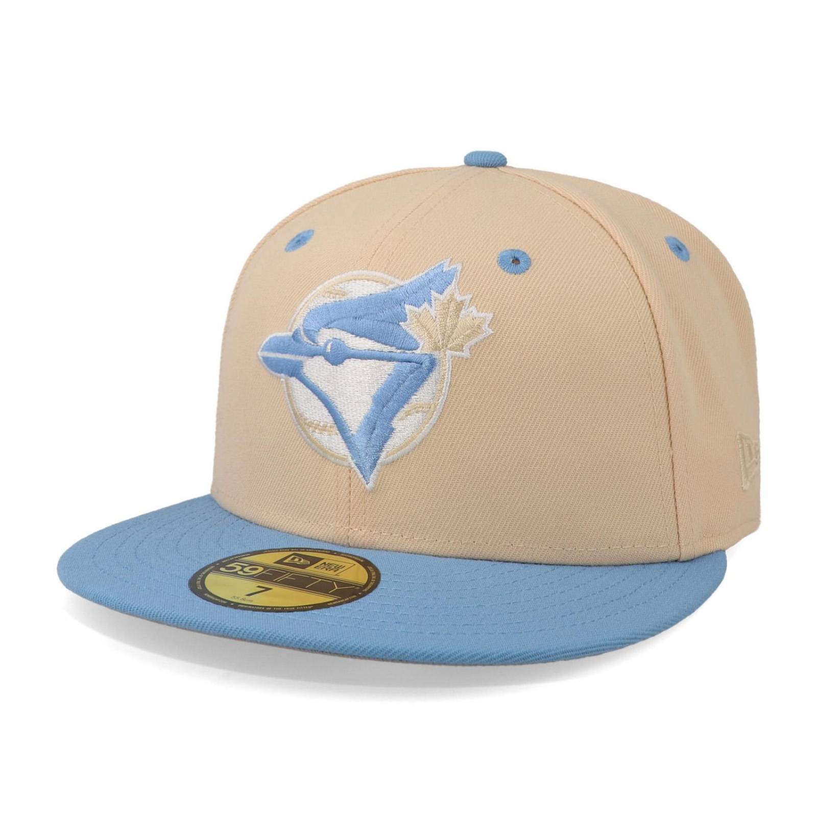 Gorra New Era 59 Fifty MLB Q323 Ice Latte Blue Jays Crema Cerrada
