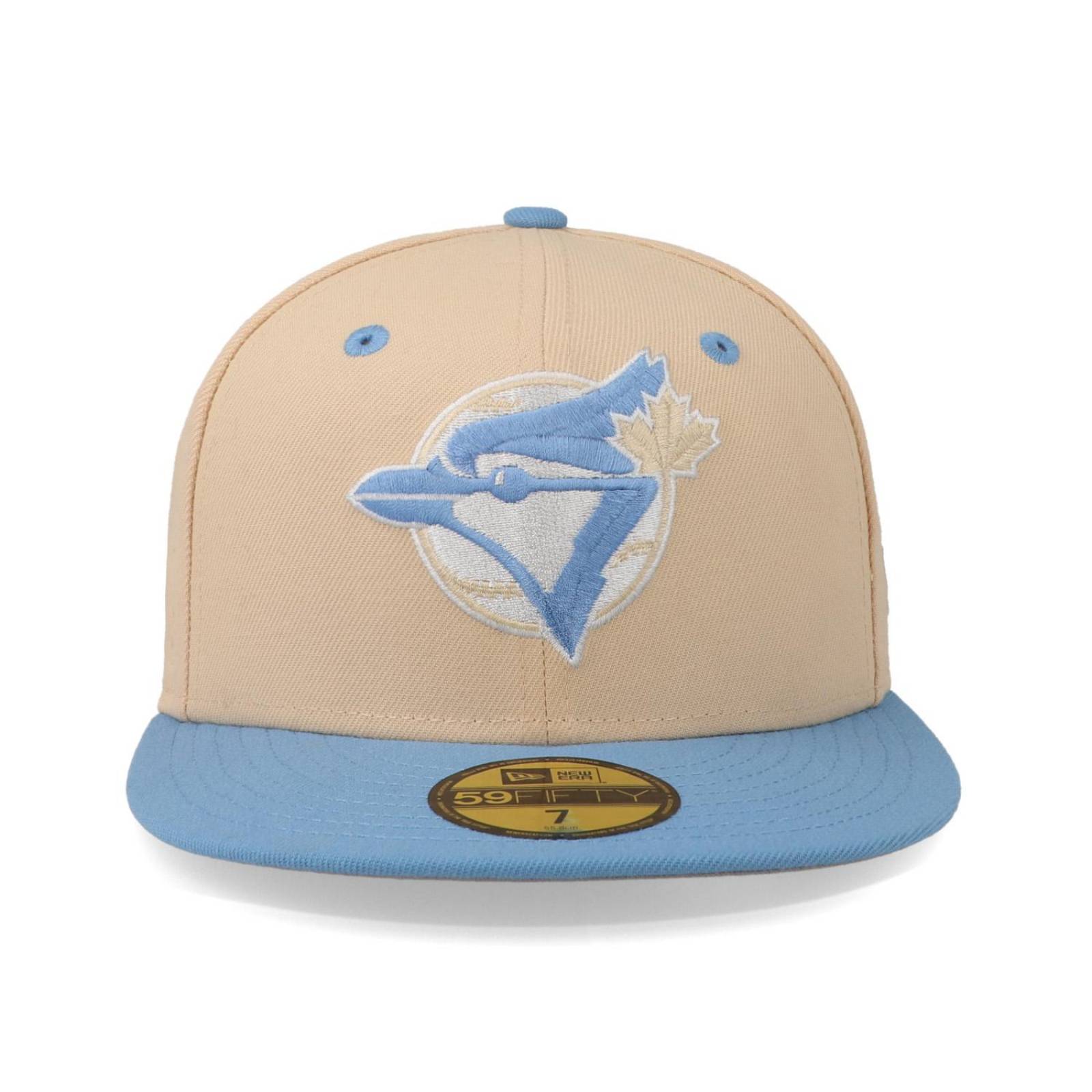 Gorra New Era 59 Fifty MLB Q323 Ice Latte Blue Jays Crema Cerrada