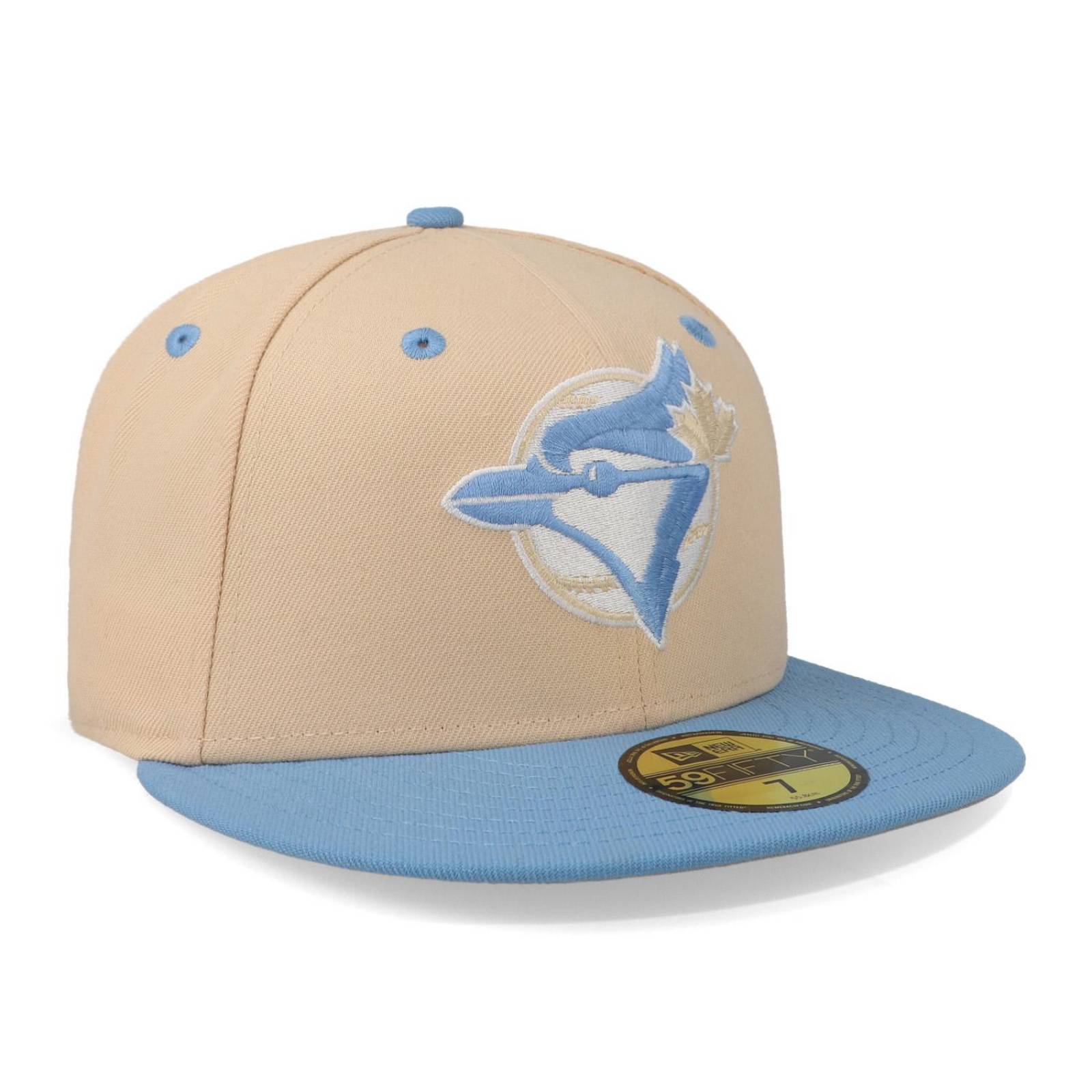 Gorra New Era 59 Fifty MLB Q323 Ice Latte Blue Jays Crema Cerrada