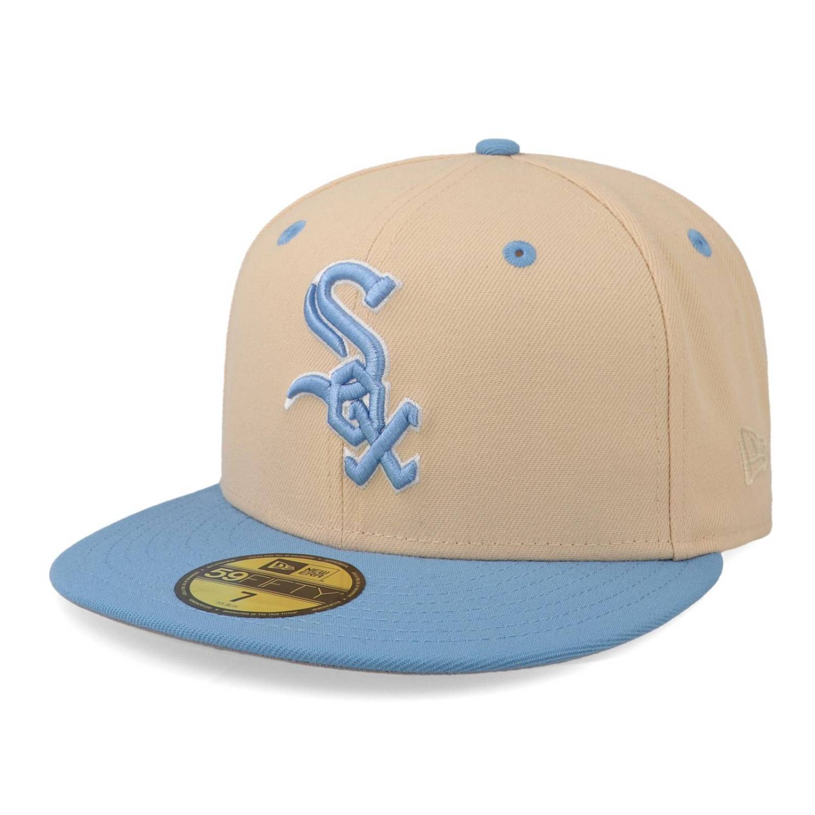 Gorra New Era 59 Fifty MLB Q323 Ice Latte White Sox Crema Cerrada 