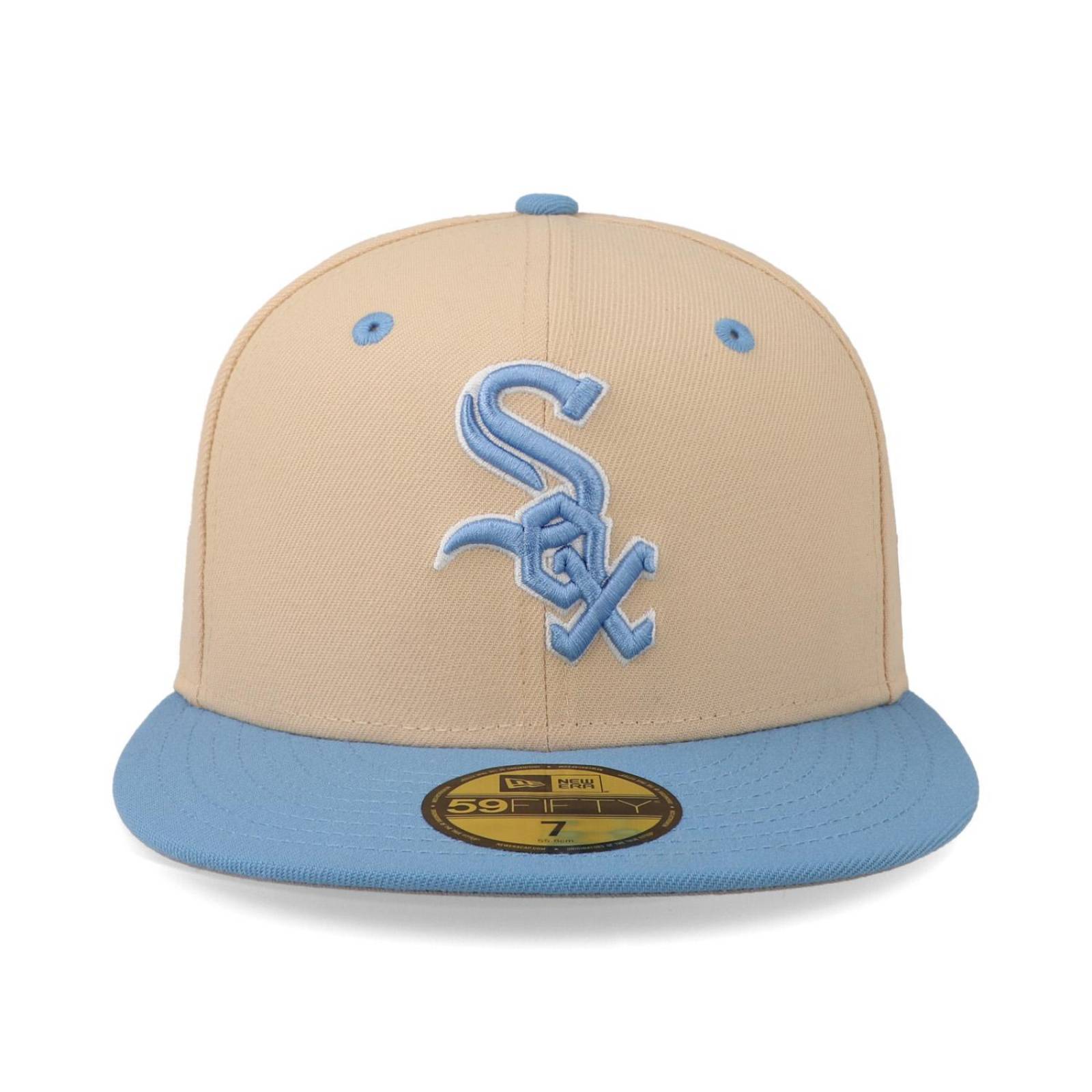 Gorra New Era 59 Fifty MLB Q323 Ice Latte White Sox Crema Cerrada 