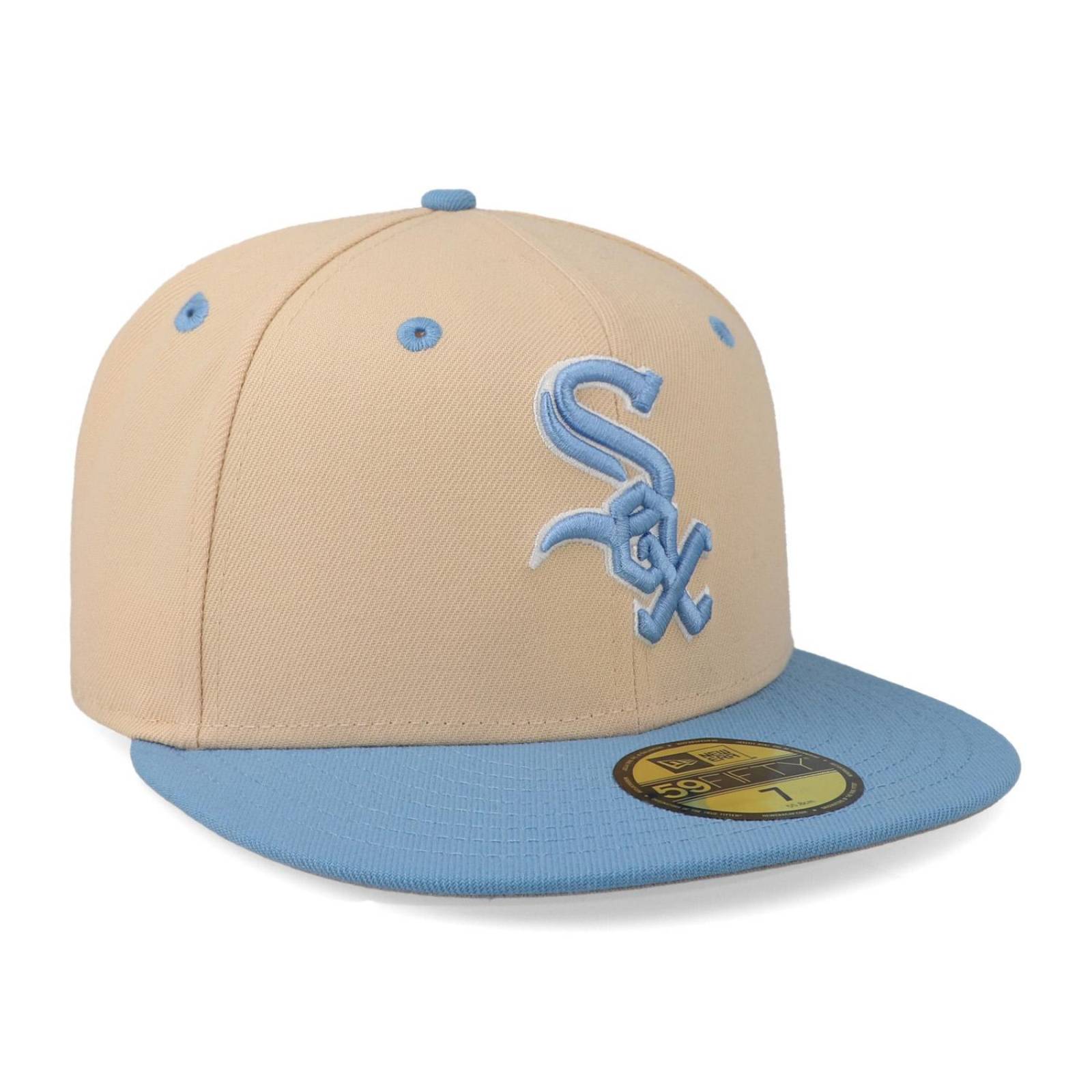 Gorra New Era 59 Fifty MLB Q323 Ice Latte White Sox Crema Cerrada 
