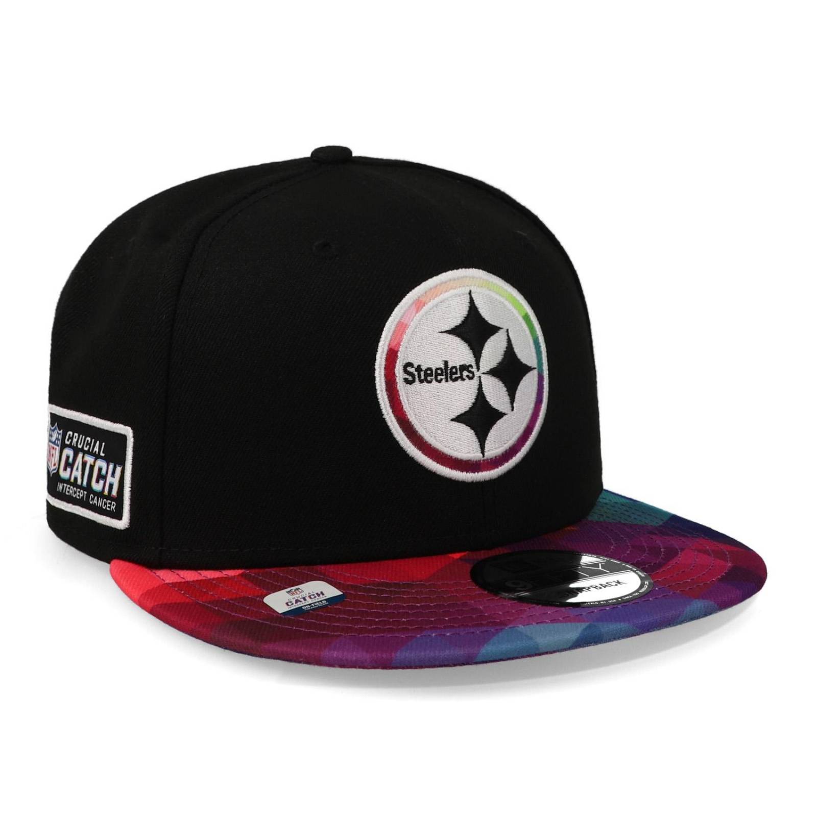 Gorra New Era 9 Fifty NFL Crucial Catch 23 Steelers Negro Unitalla
