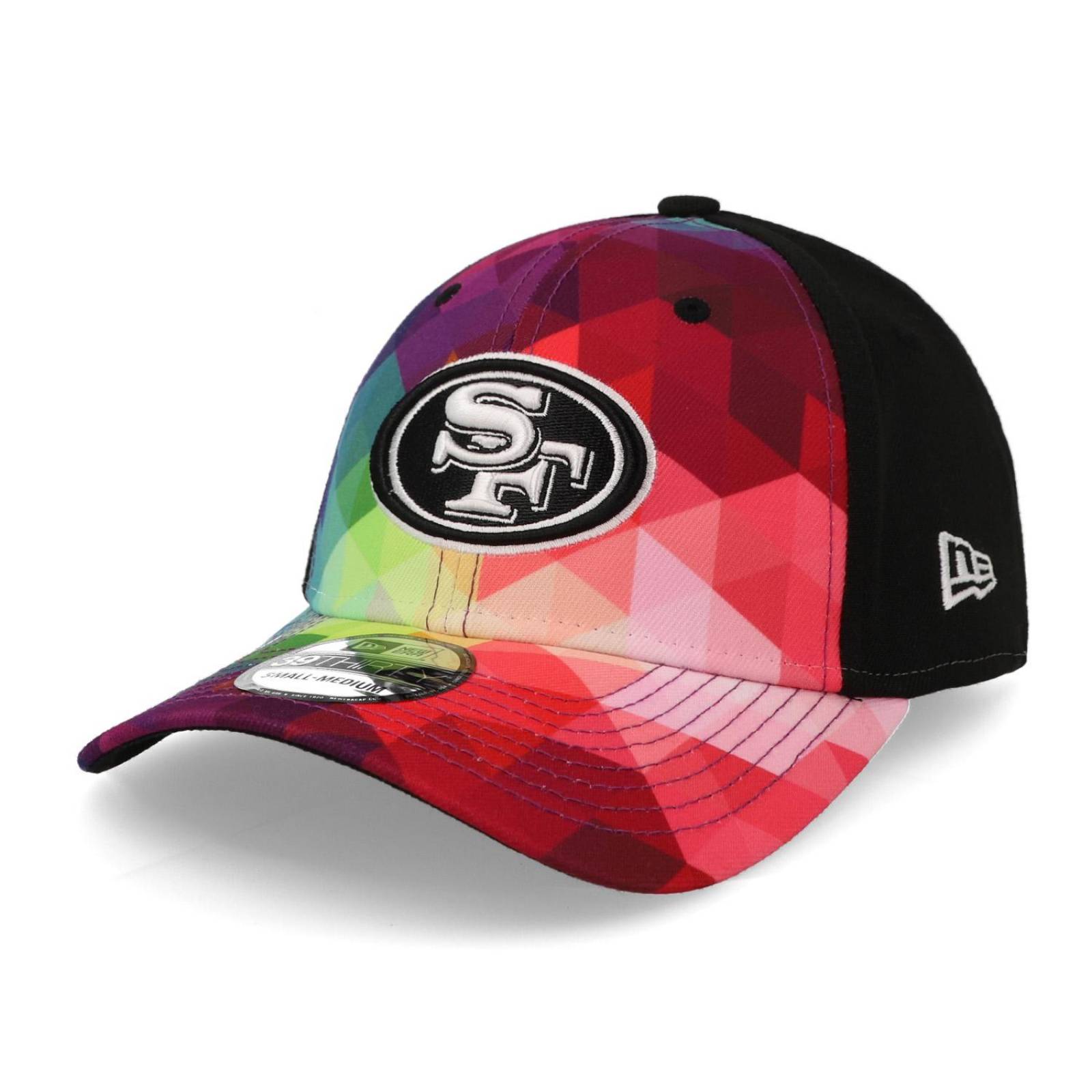Gorra New Era 39 Thirty NFL Crucial Catch 23 49ers Colores Negro Cerrada