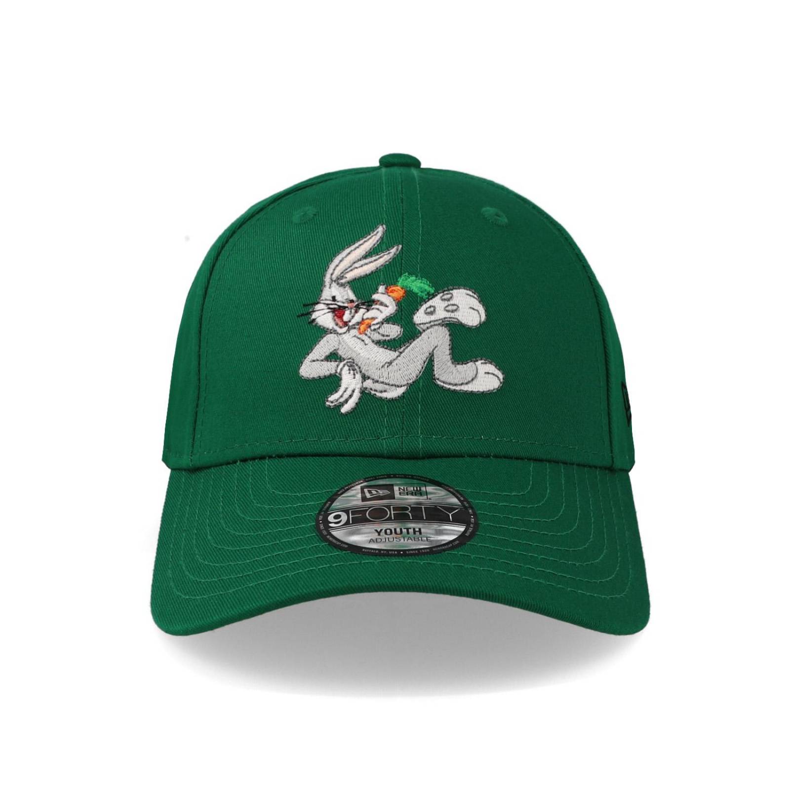 Gorra New Era 9 Forty Looney Tunes Bugs Bunny Verde Para Niño 