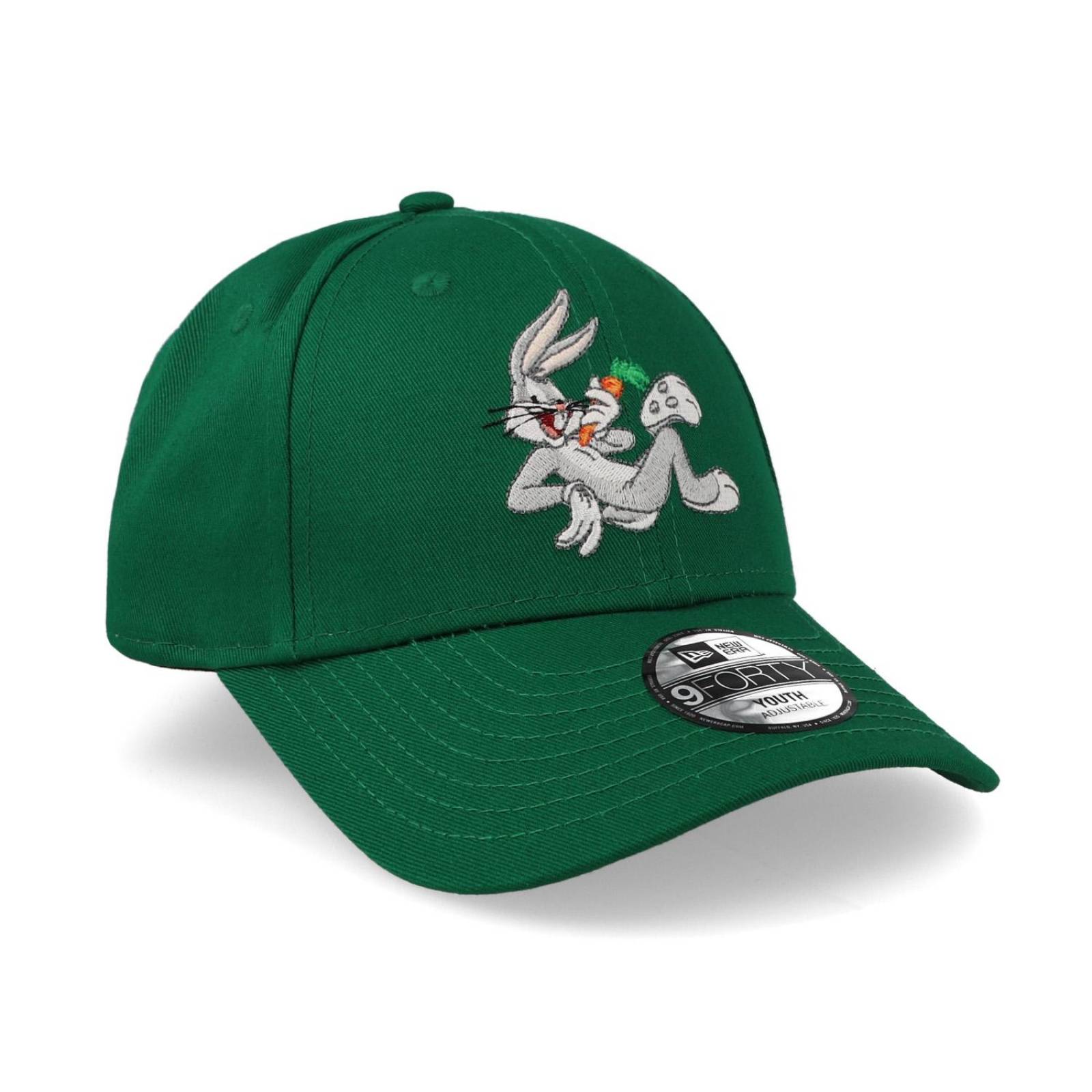 Gorra New Era 9 Forty Looney Tunes Bugs Bunny Verde Para Niño 