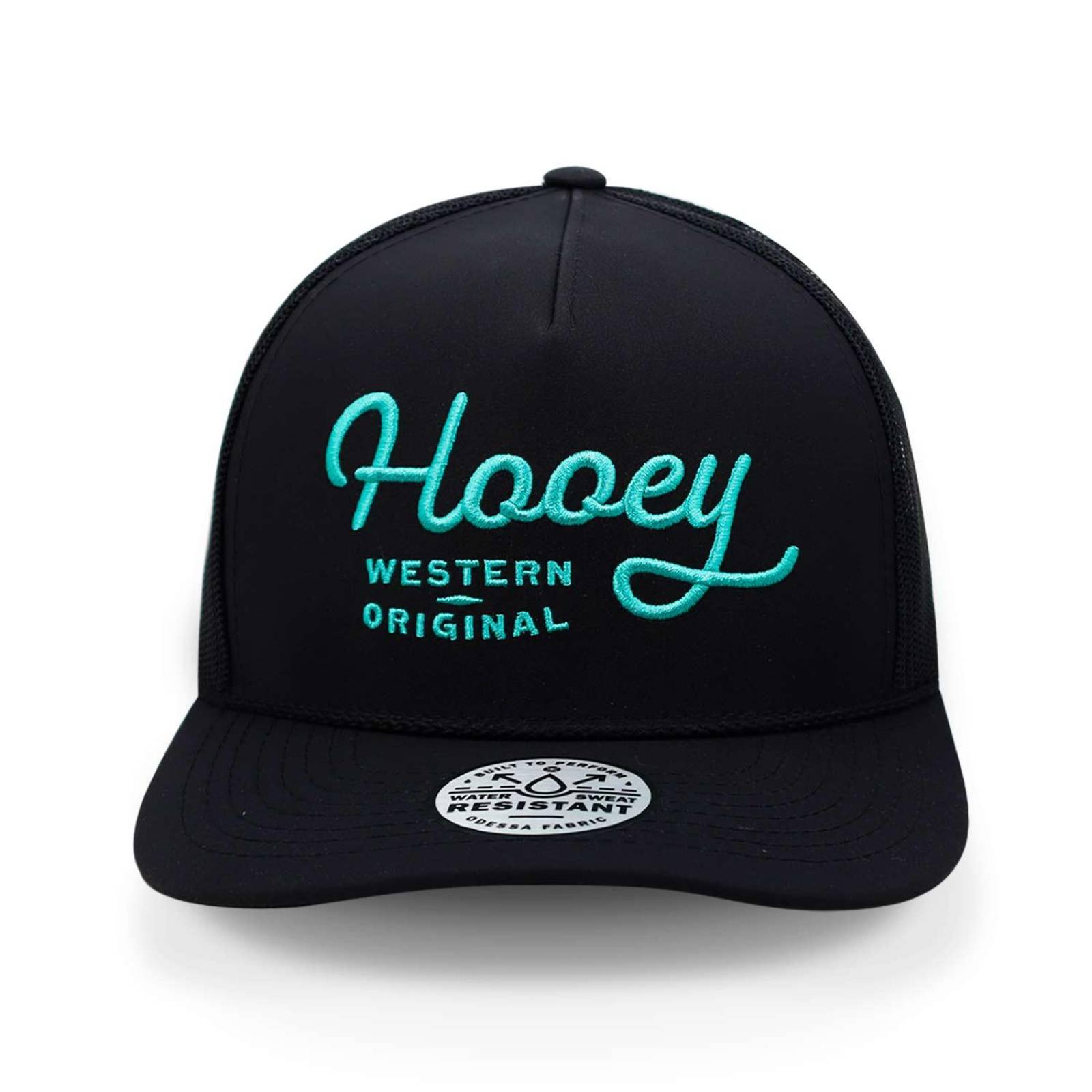 Gorra Hooey Og Black Teal Stitching Negro Unitalla 