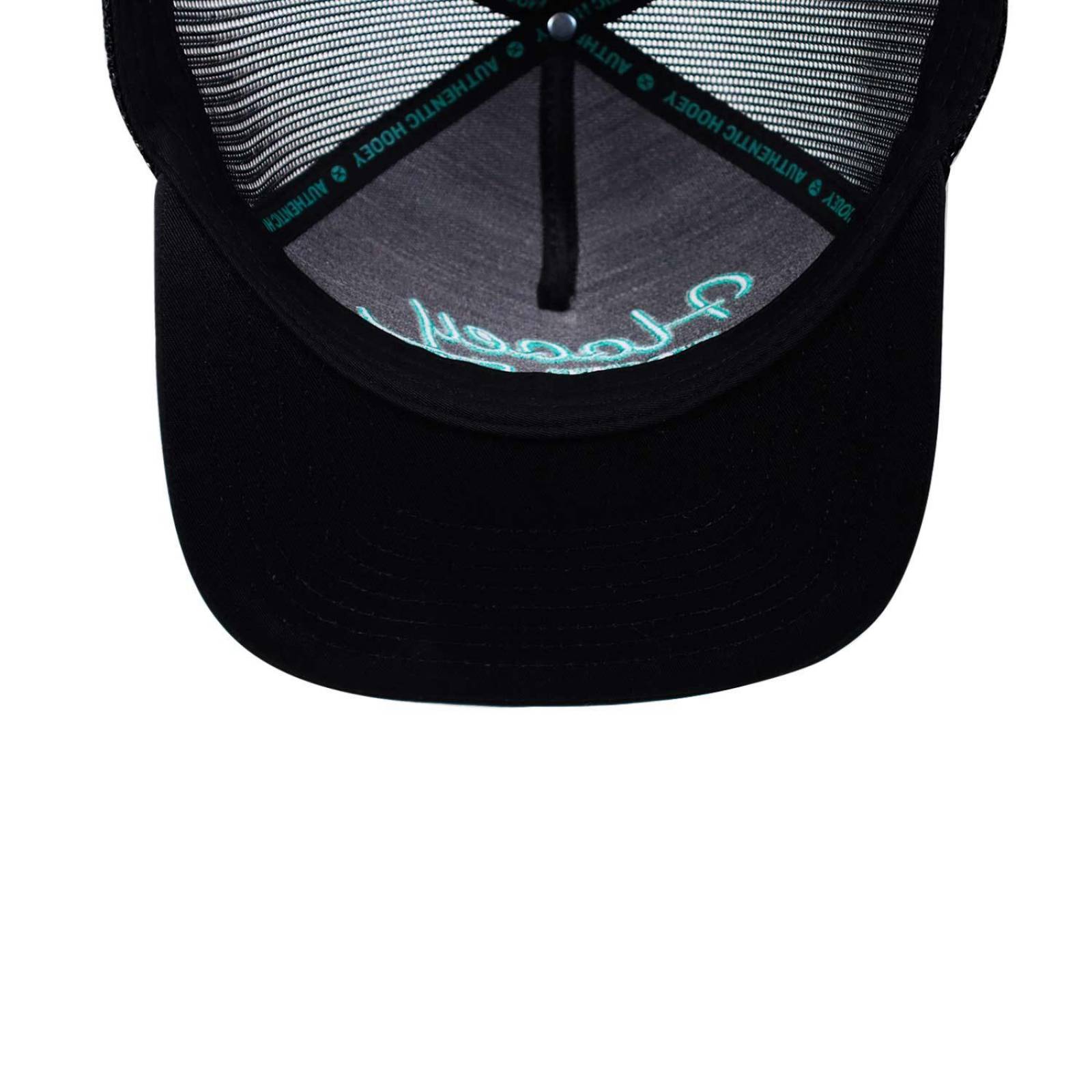 Gorra Hooey Og Black Teal Stitching Negro Unitalla 