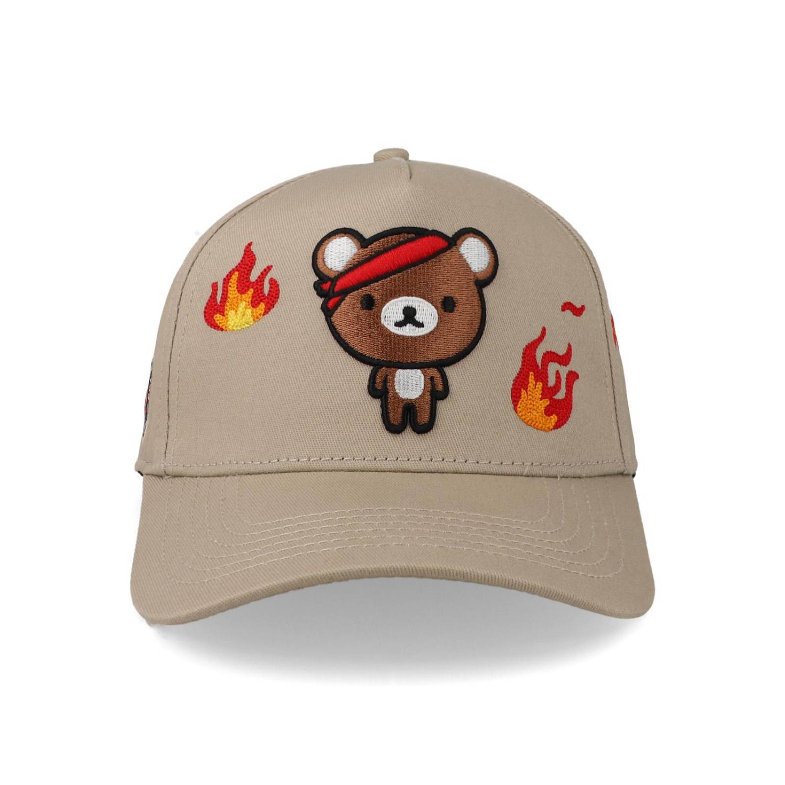 Gorra Problematic Chiquete Oso Trucker Beige Unitalla 
