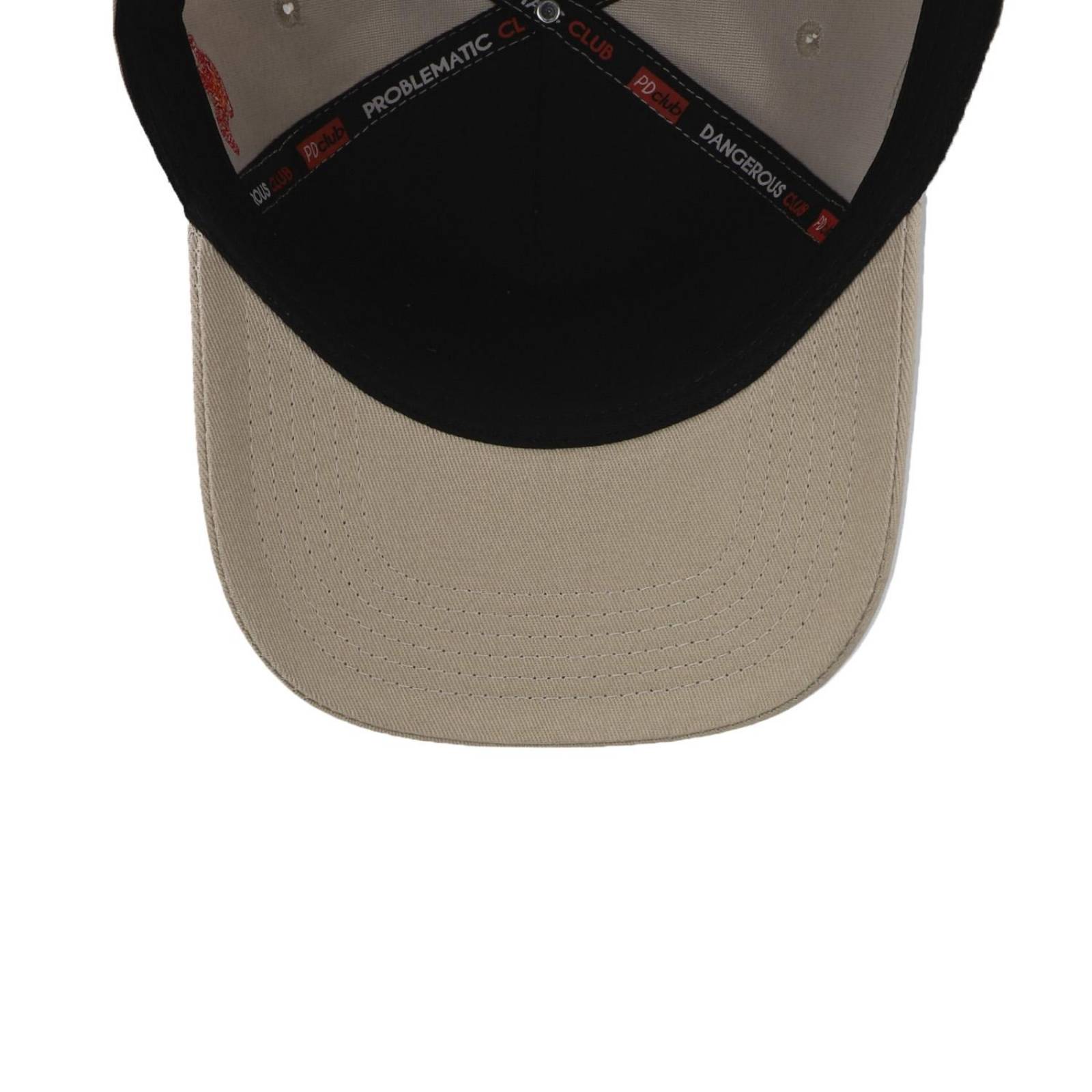 Gorra Problematic Chiquete Oso Trucker Beige Unitalla 