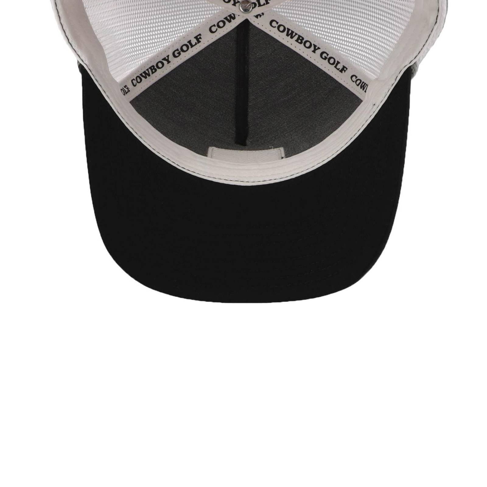 Gorra Hooey Cowboy5 Panel Trucker Square Patch Negro Unitalla