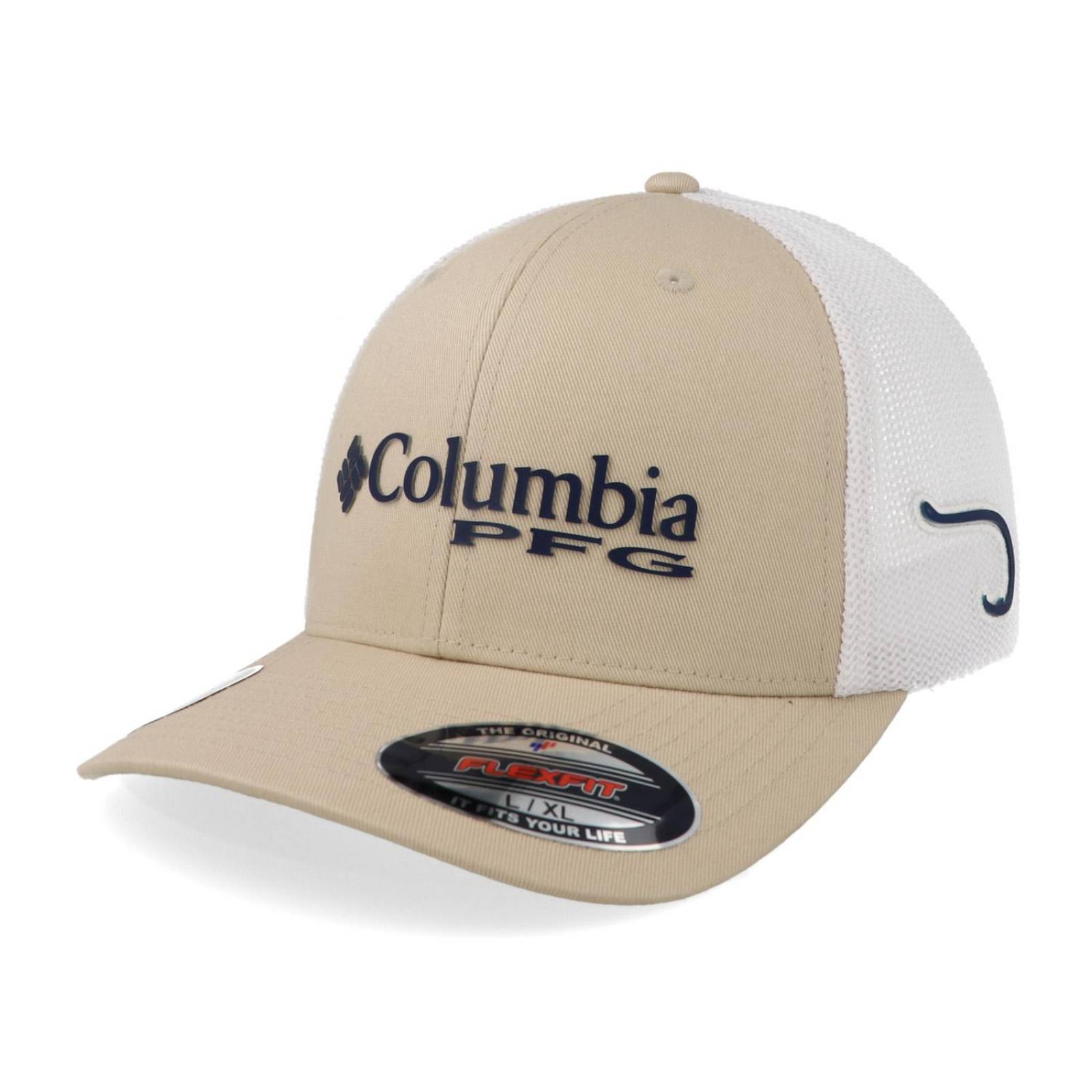 Gorra Columbia Pfg Mesh 1503971 271 Beige Cerrada 