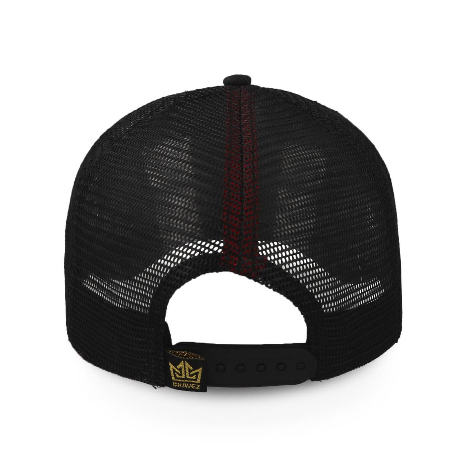 Gorra All In Chavez Golden Negra Trucker Unitalla 