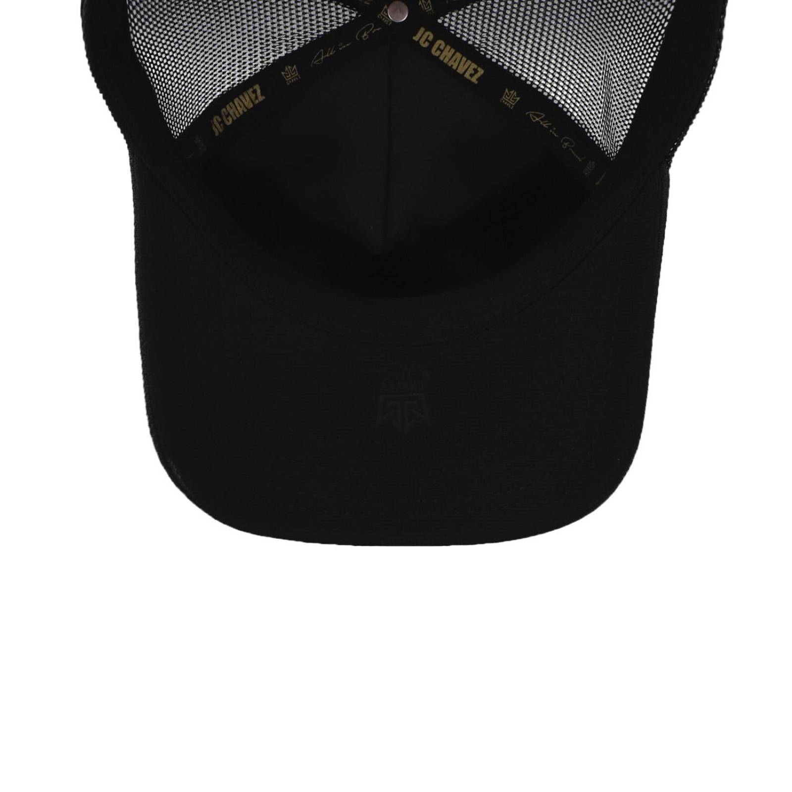 Gorra All In Chavez Golden Negra Trucker Unitalla 
