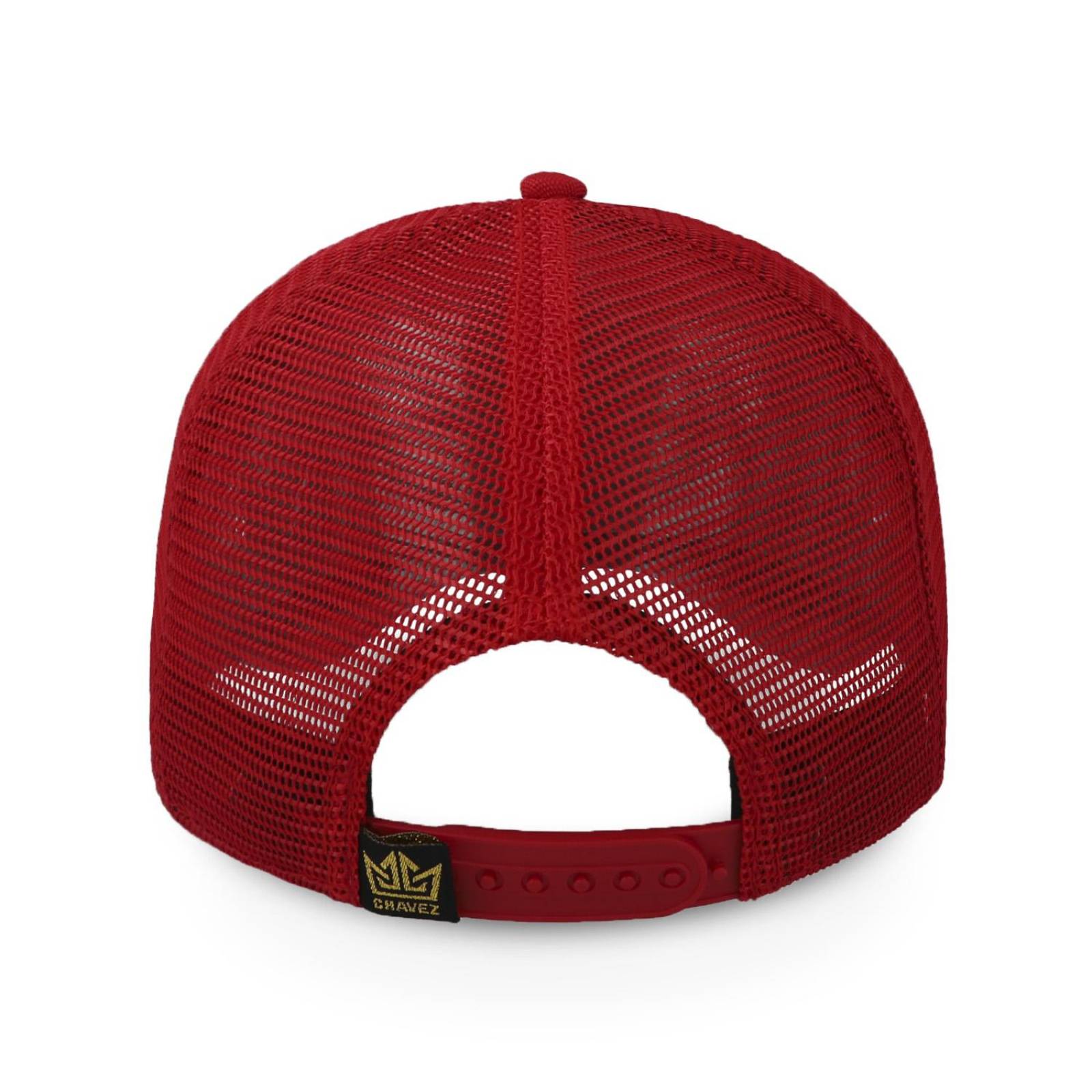 Gorra All In Chavez Golden Curva Trucker Roja Trucker Unitalla 