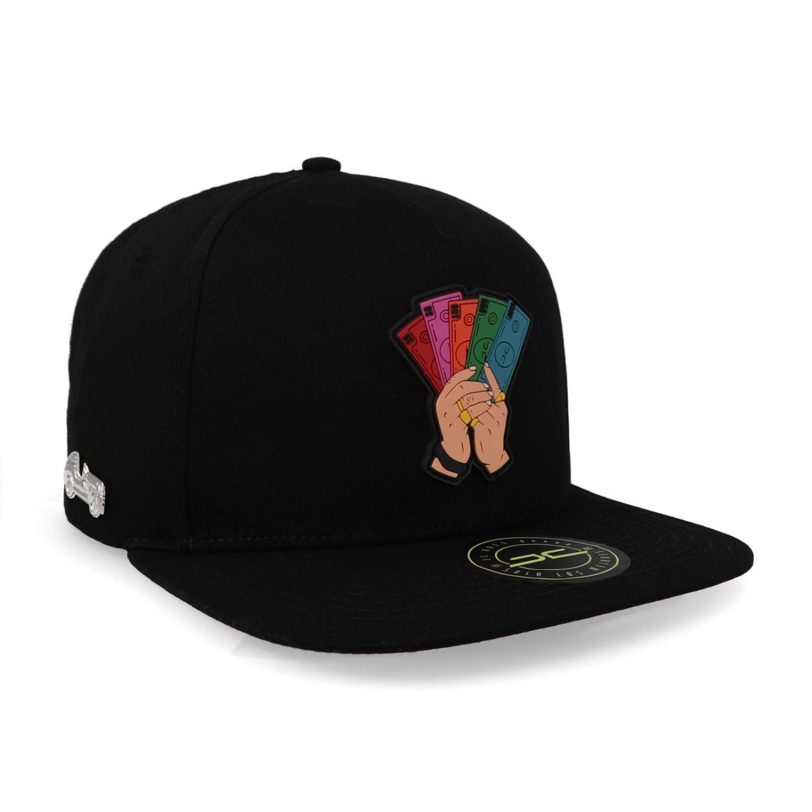 Gorra Jc Hats King Card 1852 Yellow Negro Unitalla 