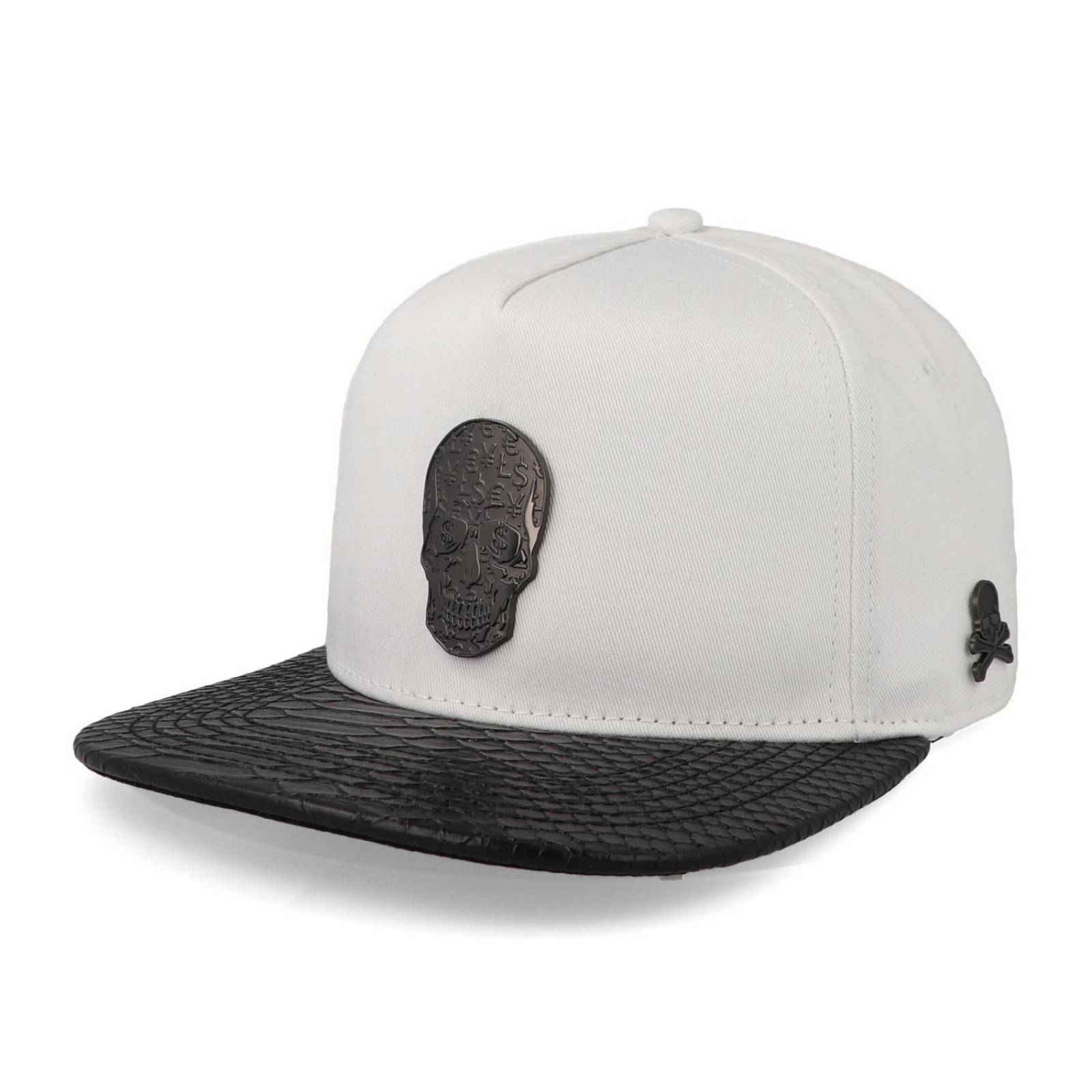 Gorra Cash Only 23 Skull Negro & Blanco Unitalla