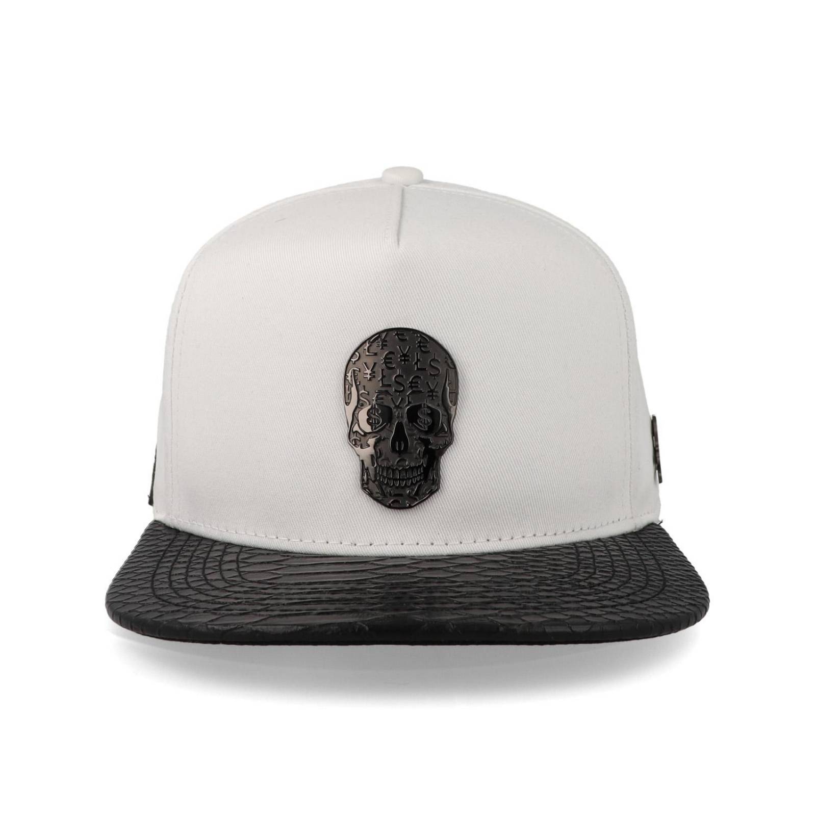 Gorra Cash Only 23 Skull Negro & Blanco Unitalla