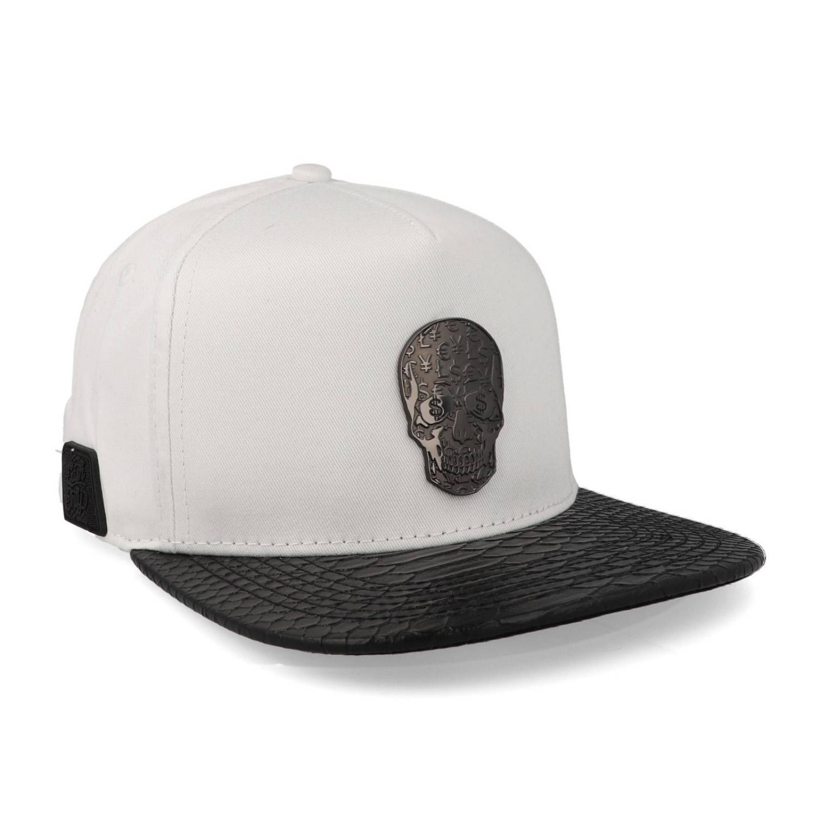 Gorra Cash Only 23 Skull Negro & Blanco Unitalla