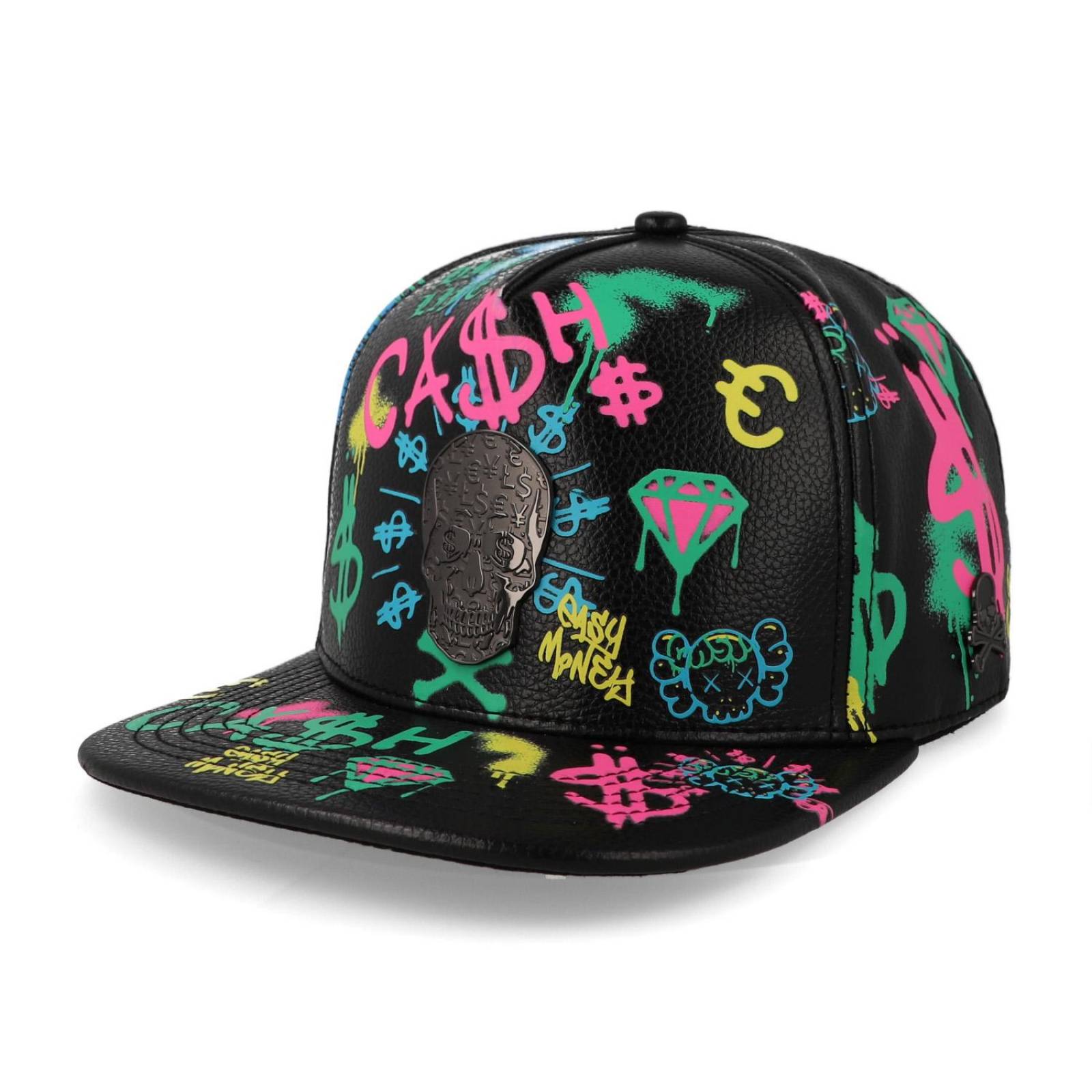 Gorra Cash Only 23 Full Print Skull Skin Multi Negro Unitalla 