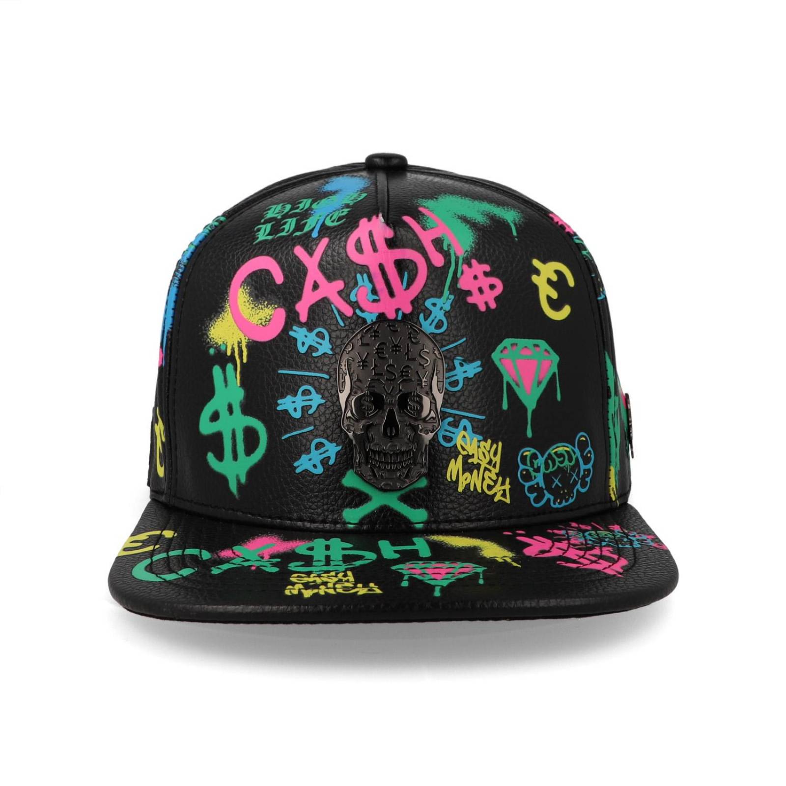 Gorra Cash Only 23 Full Print Skull Skin Multi Negro Unitalla 