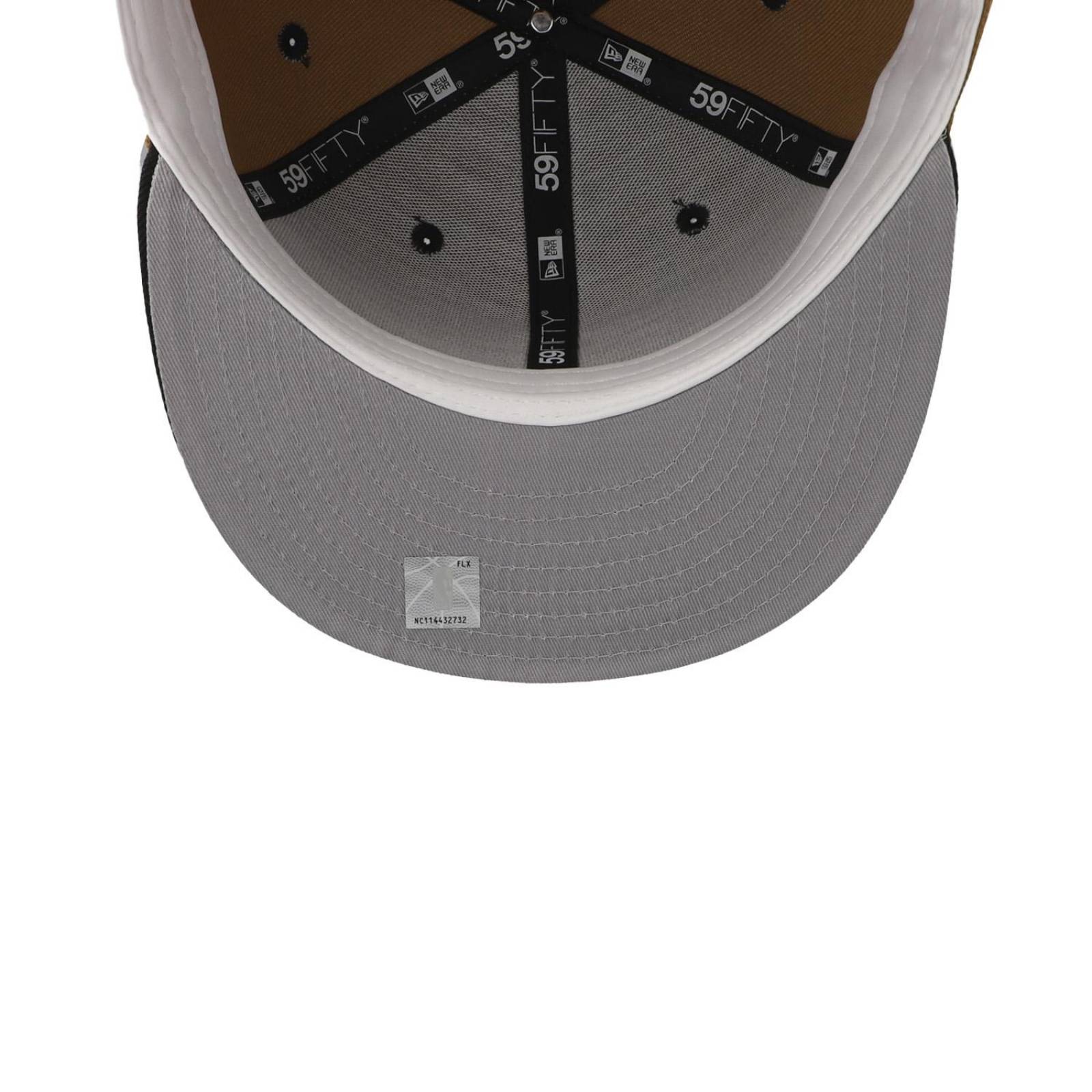 Gorra New Era 59 Fifty NBA Q323 Wheat Black Bulls Cafe Cerrada 