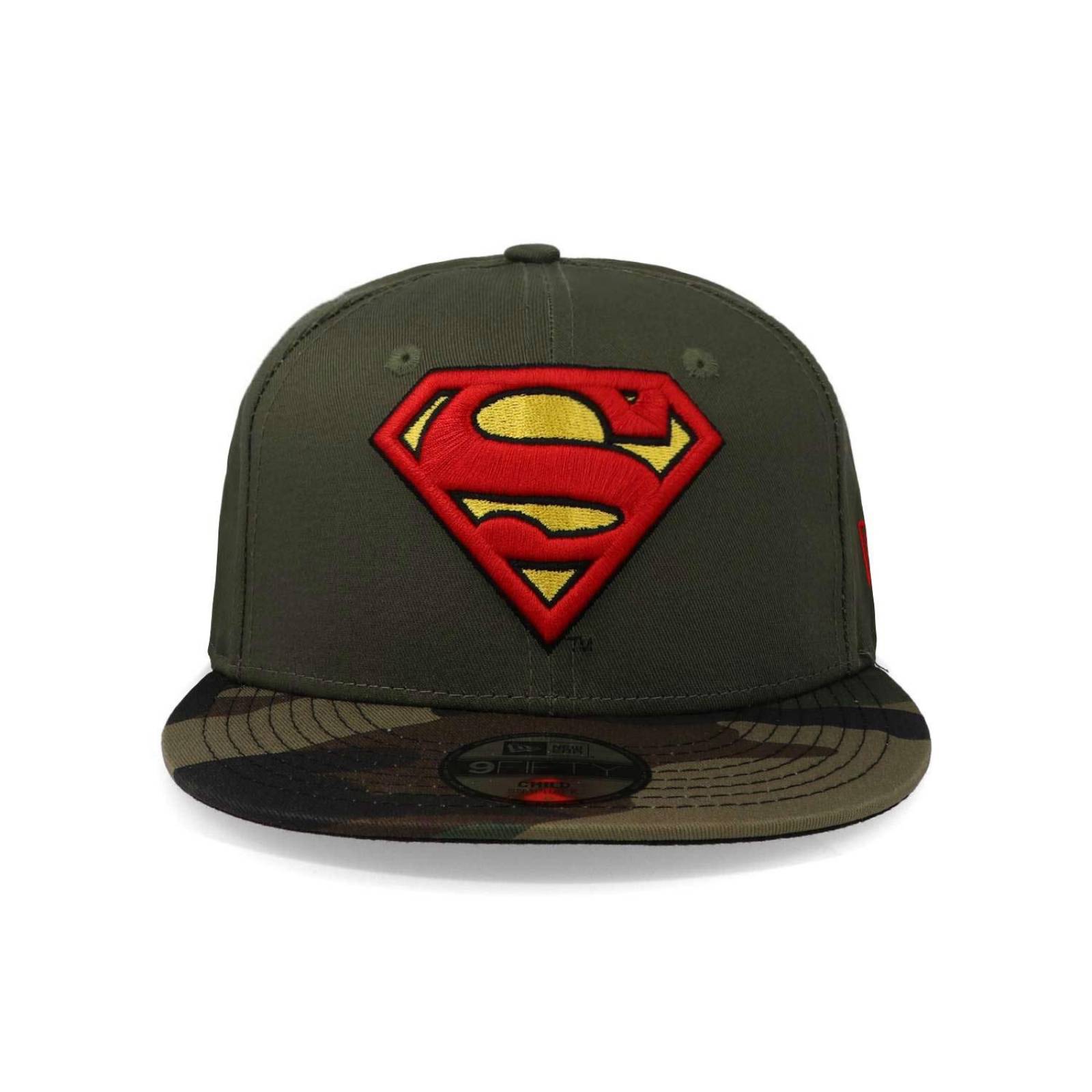 Gorra New Era 9 Fifty DC Superman Para Niño Café 