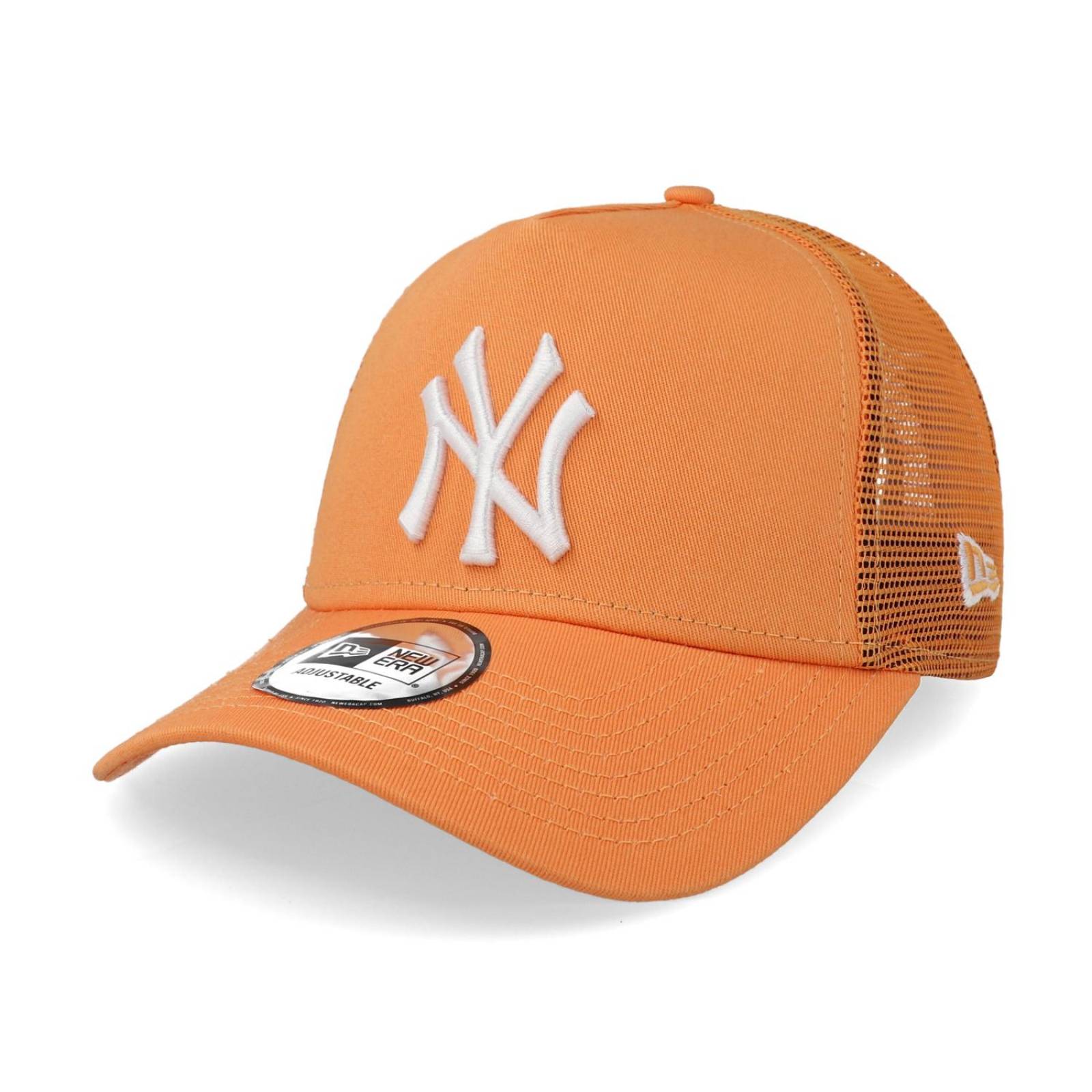 Gorra New Era 9 Forty MLB League Essential Trucker New York Yankees Naranja para niño 