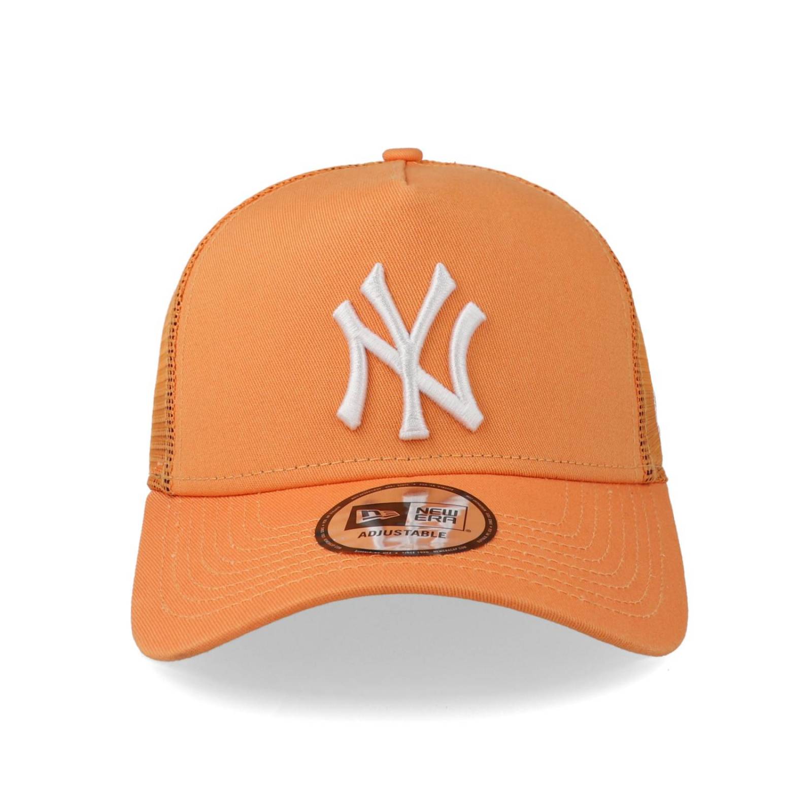 Gorra New Era 9 Forty MLB League Essential Trucker New York Yankees Naranja para niño 