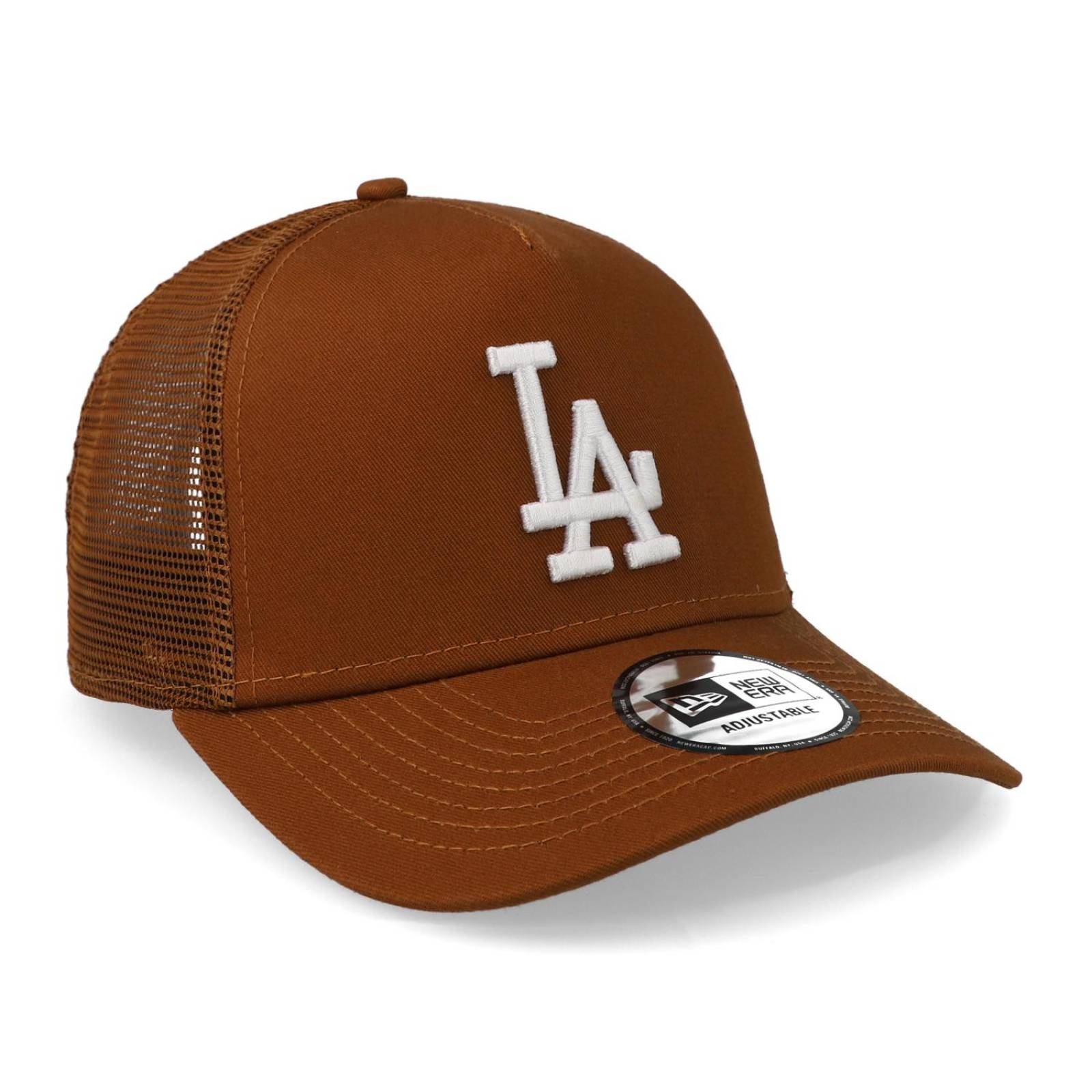 Gorra New Era 9 Forty MLB League Essential Trucker Los Angeles Dodgers Café para niño 