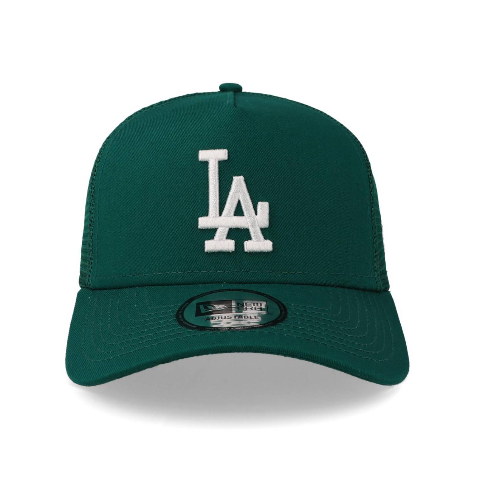 Gorra New Era Era 9 Forty MLB League Essential Trucker Los Angeles Dodgers Verde para niño 
