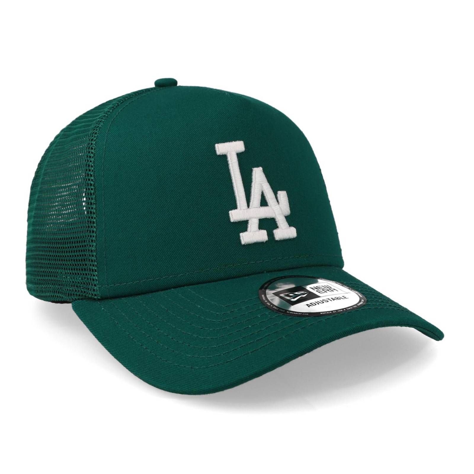 Gorra New Era Era 9 Forty MLB League Essential Trucker Los Angeles Dodgers Verde para niño 