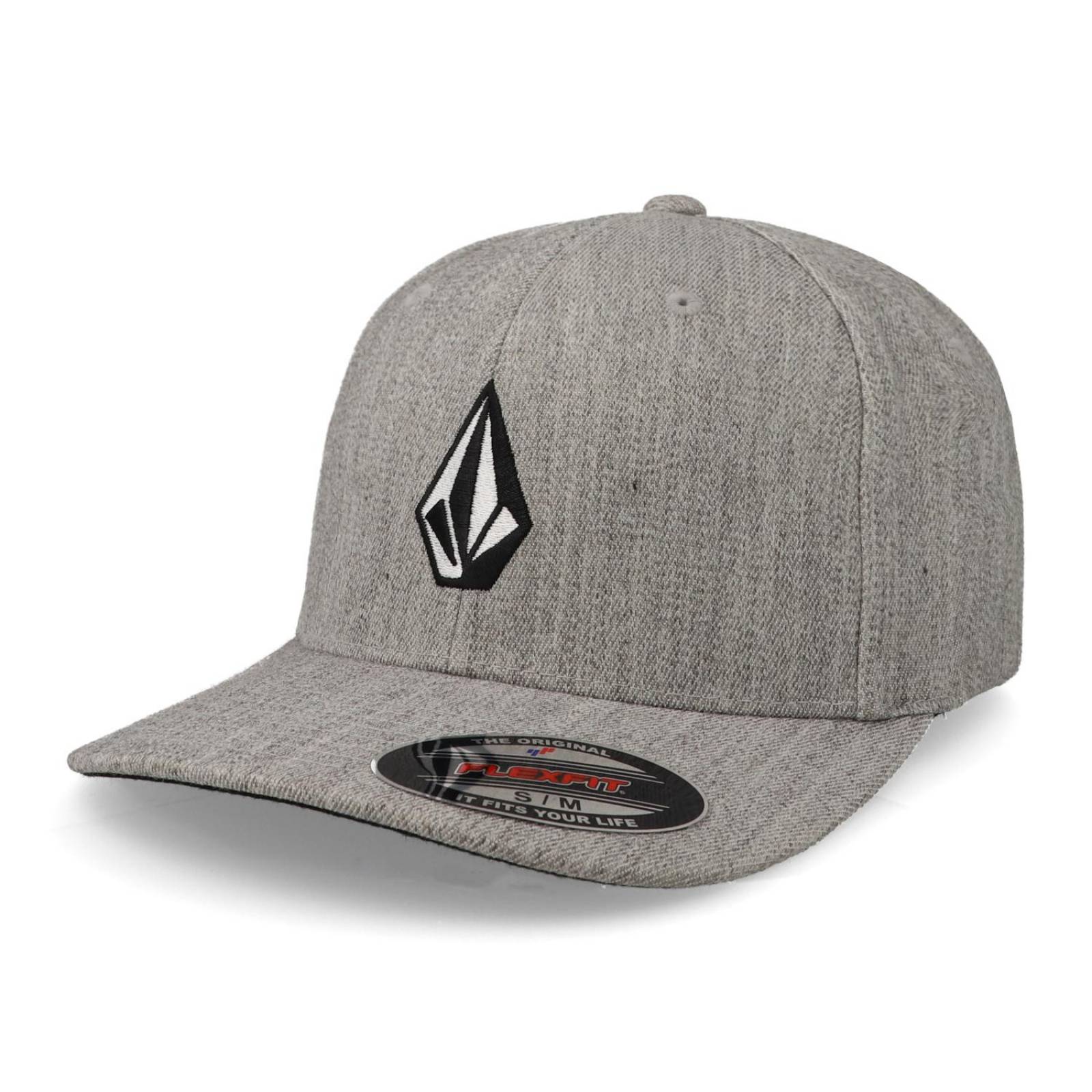 Gorra Volcom Full Stone Hthr D5512321 Flexfit Hat Gris Cerrada 