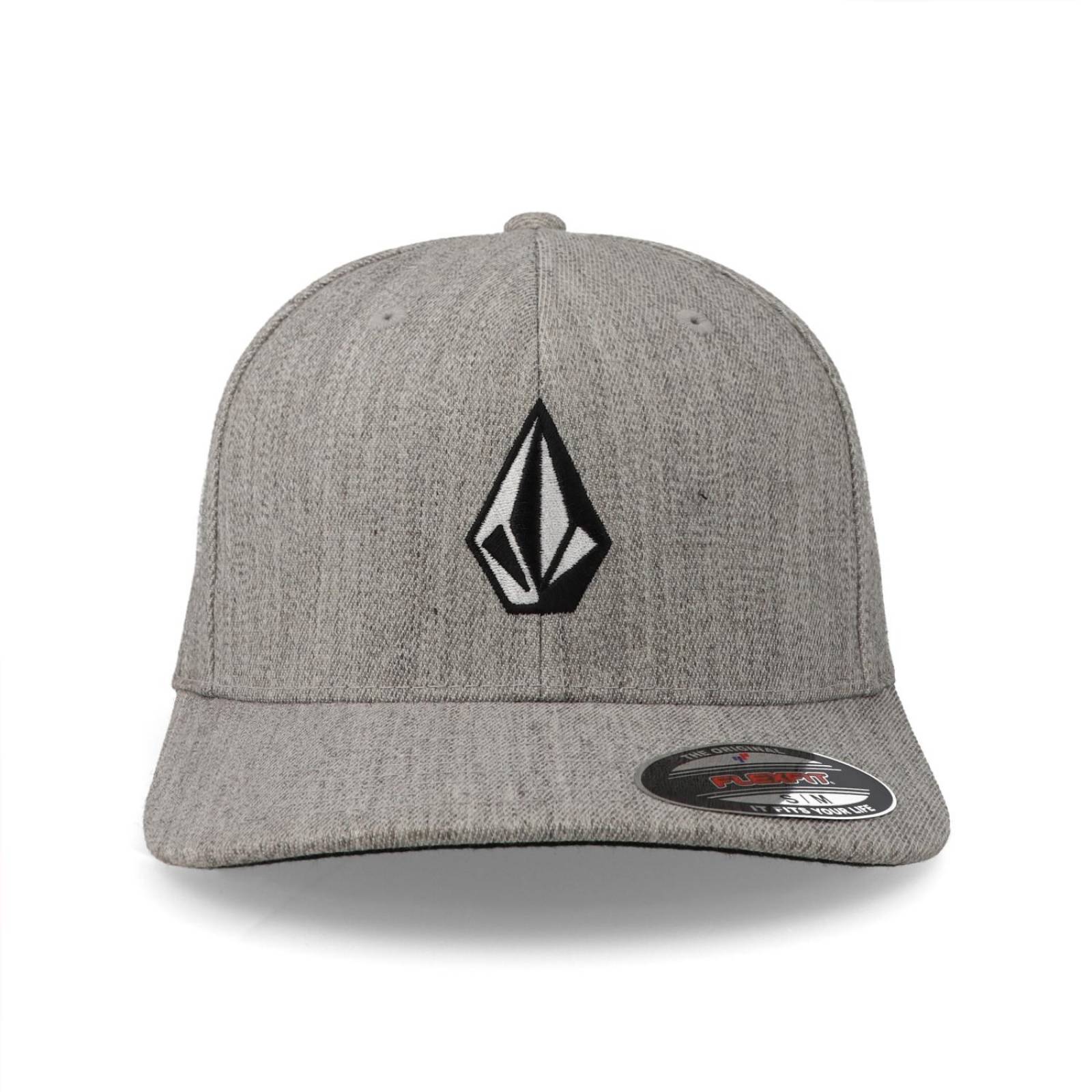 Gorra Volcom Full Stone Hthr D5512321 Flexfit Hat Gris Cerrada 