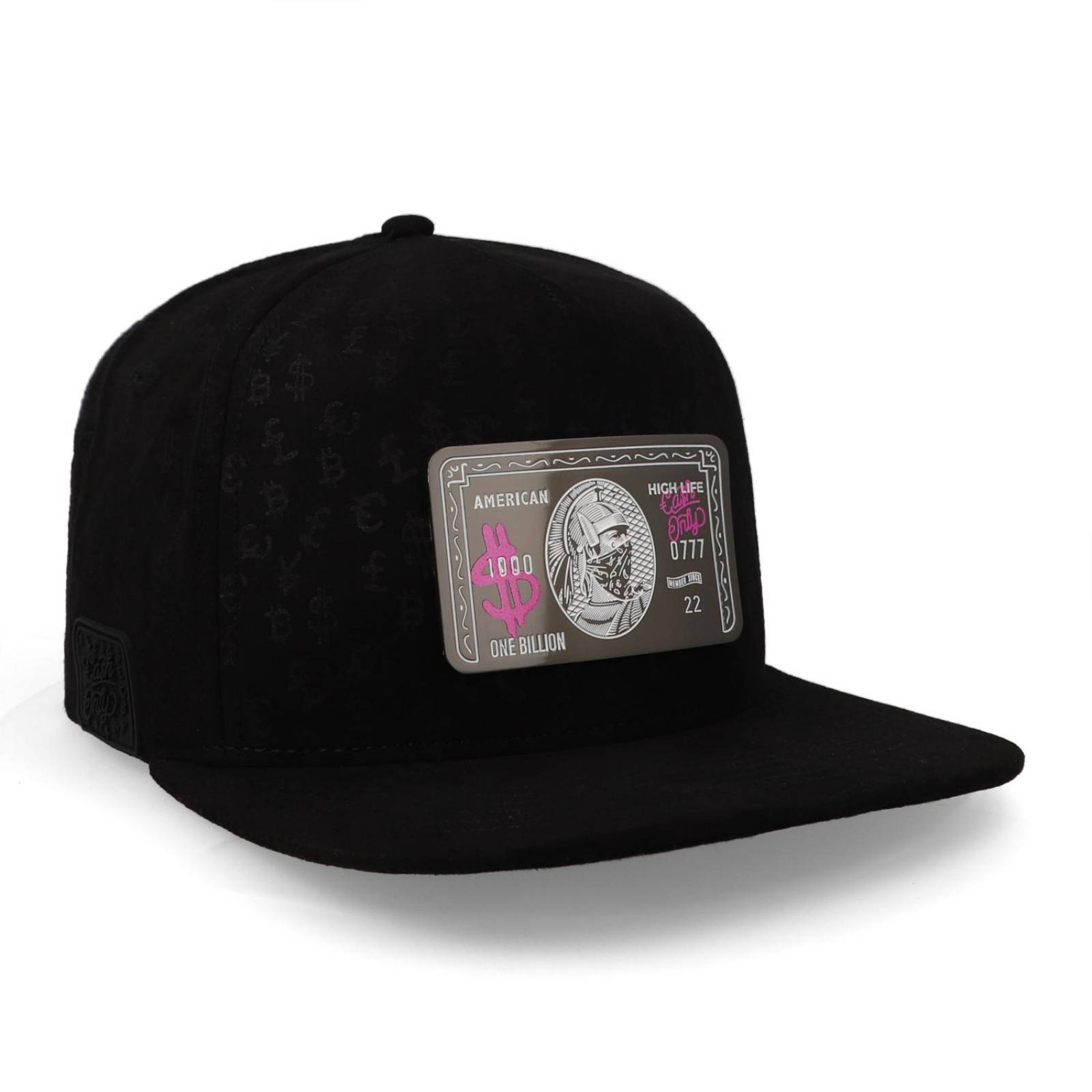 Gorra Cash Only Amex Pink Full Print Negro Unitalla