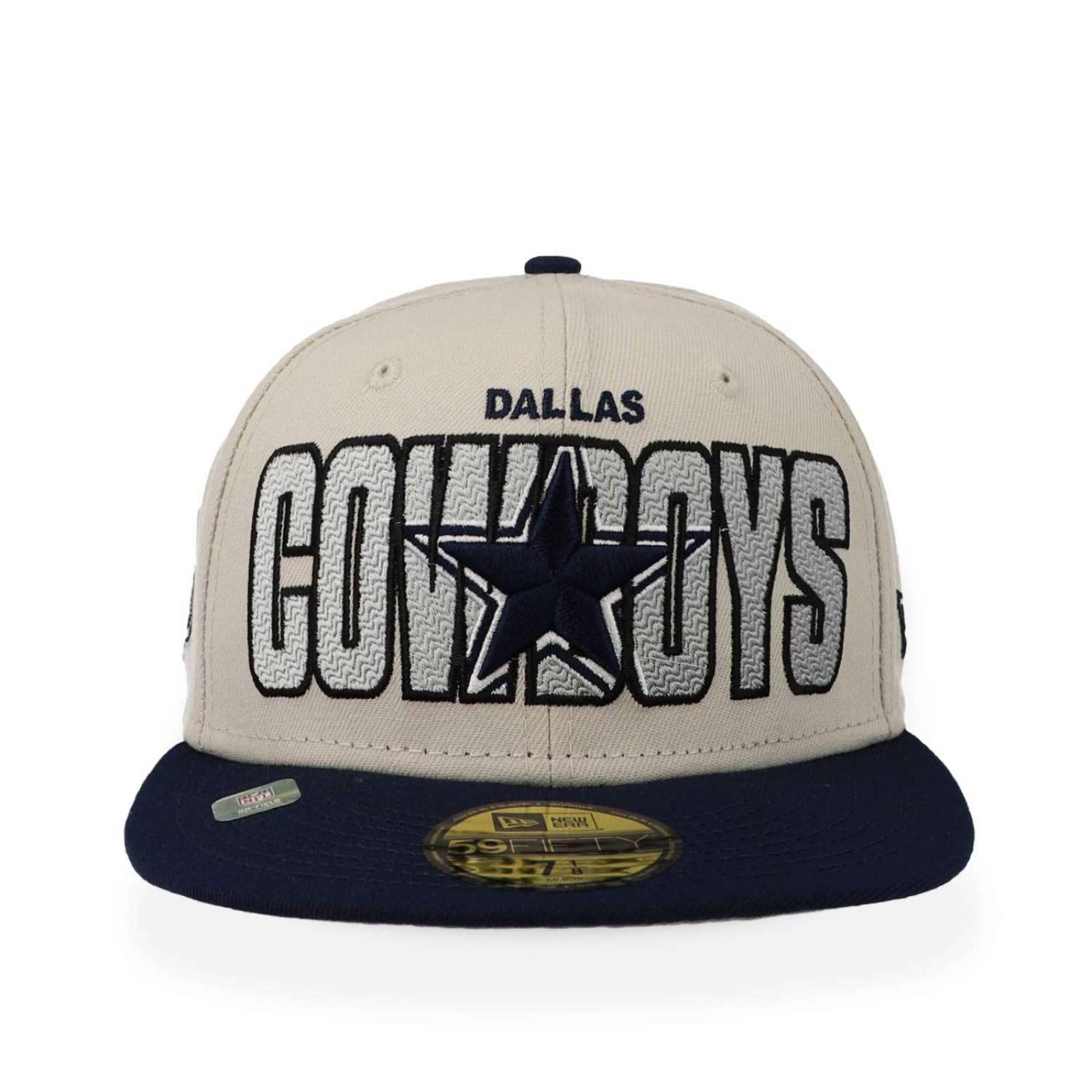 Gorra New Era 59 Fifty NFL 23 Draft Cowboys Dallas Blanco Cerrada 