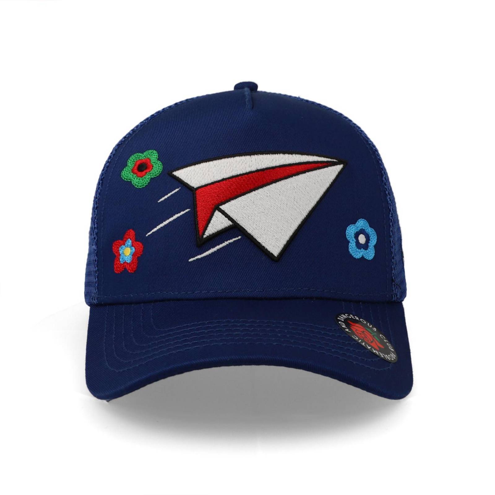 Gorra Problematic Chiquete Paperplane Malla Azul Pma Azul Unitalla