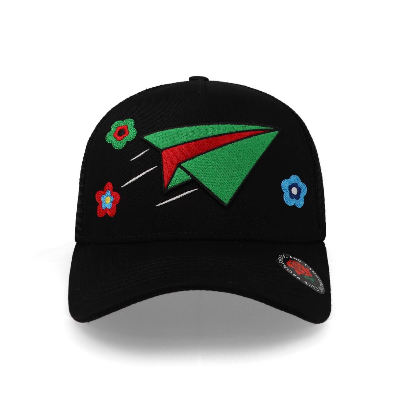 Gorra Problematic Chiquete Paperplane Malla Negro Pmn Negro Unitalla 