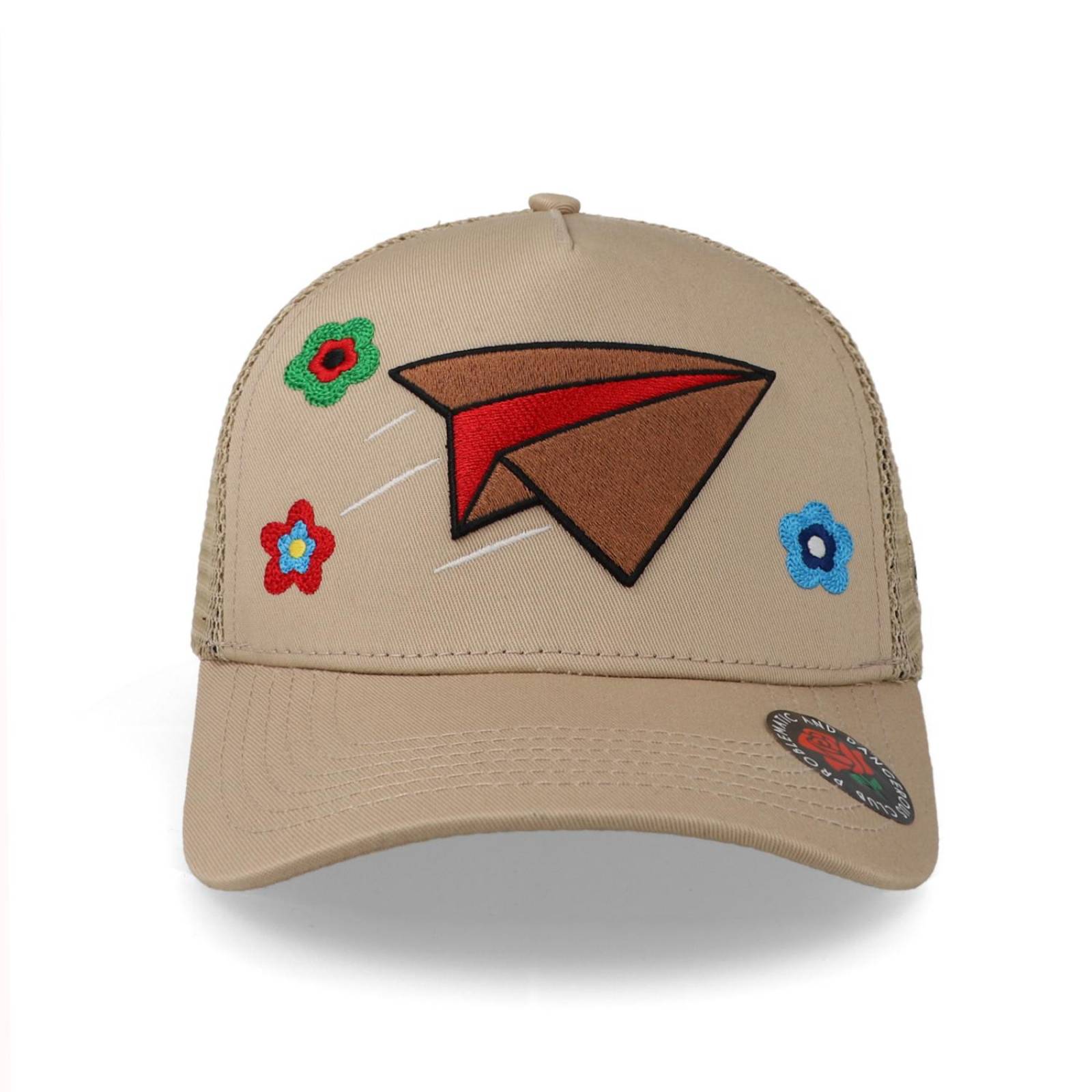 Gorra Problematic Chiquete Paperplane Malla Arena Pmar Beige Unitalla